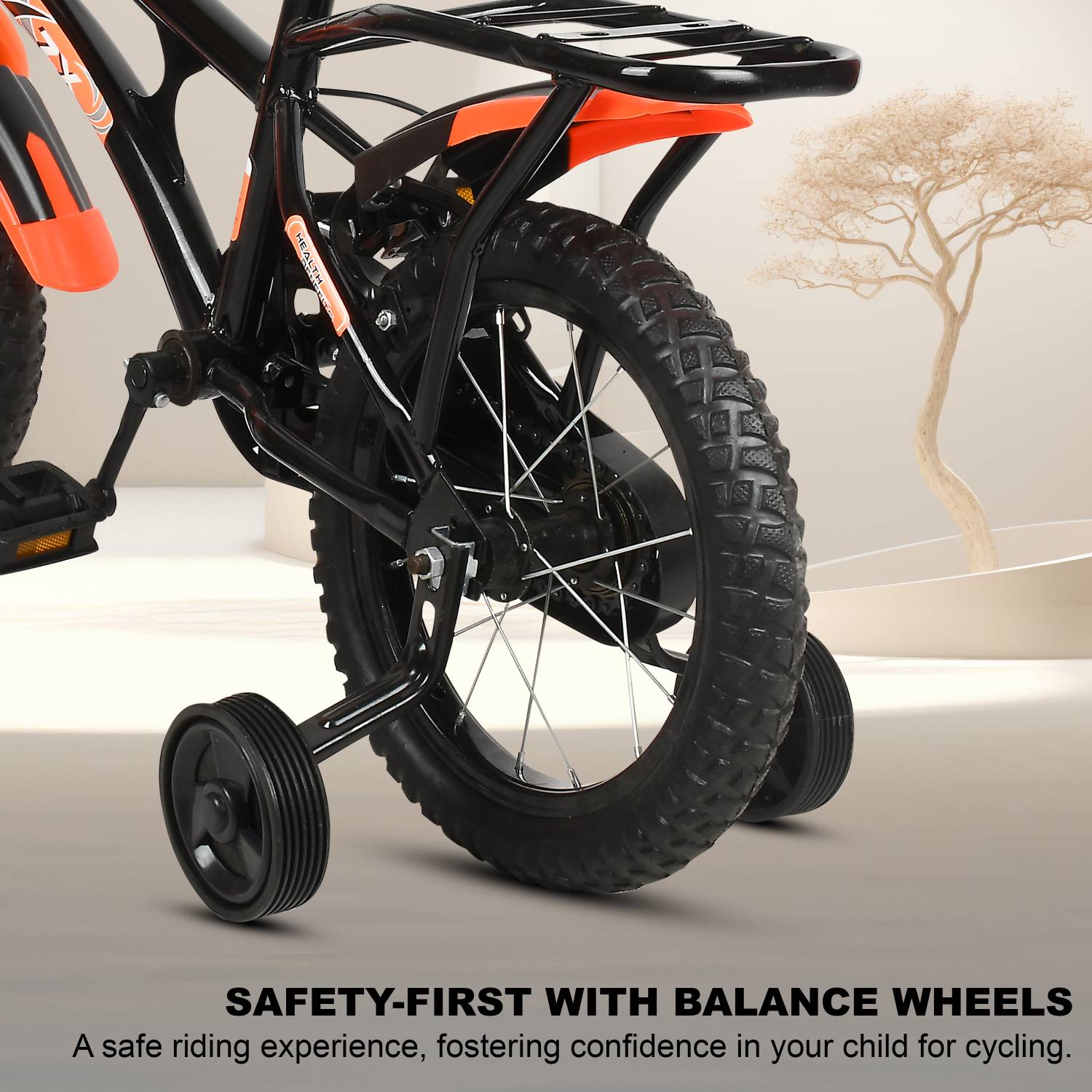 Lsn rides 14T M-RIM ZX ORANGE BICYCLE FOR 2-5 YEARS KIDS 14 T