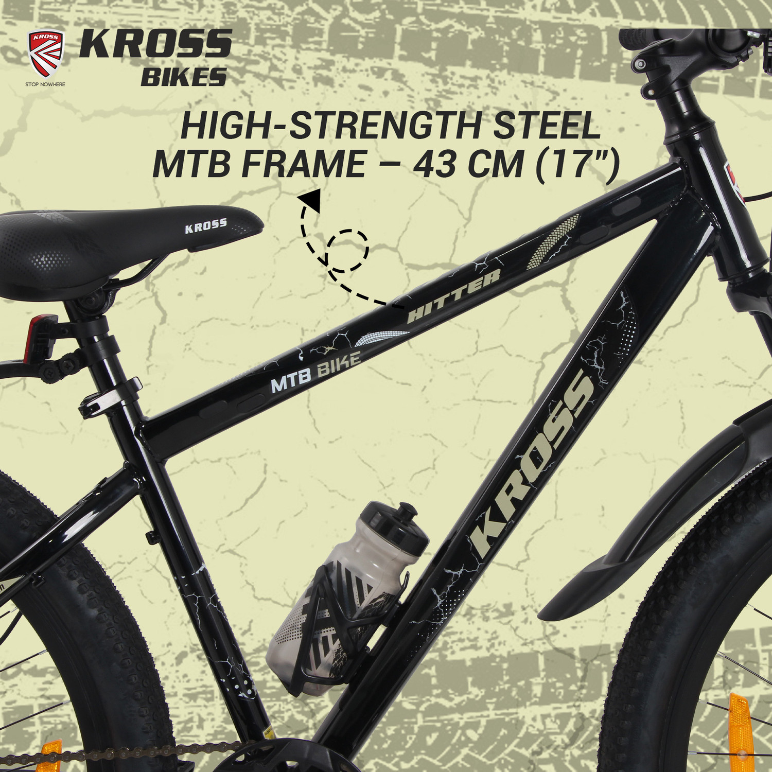 Image of Kross Hitter Mountain Bike - Single Speed, Dual Disc Brakes, Front Suspension 29 T (inch) Mountain Cycle