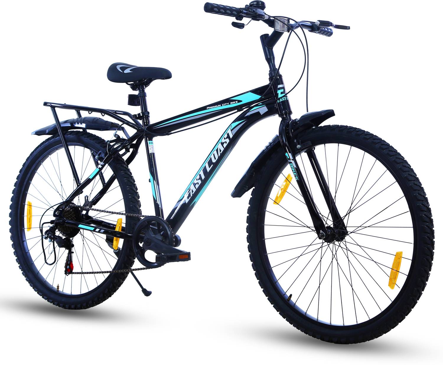 EAST COAST Premium City Bike/cycle 26t with Inbuilt Carrier ( 7 S... more
