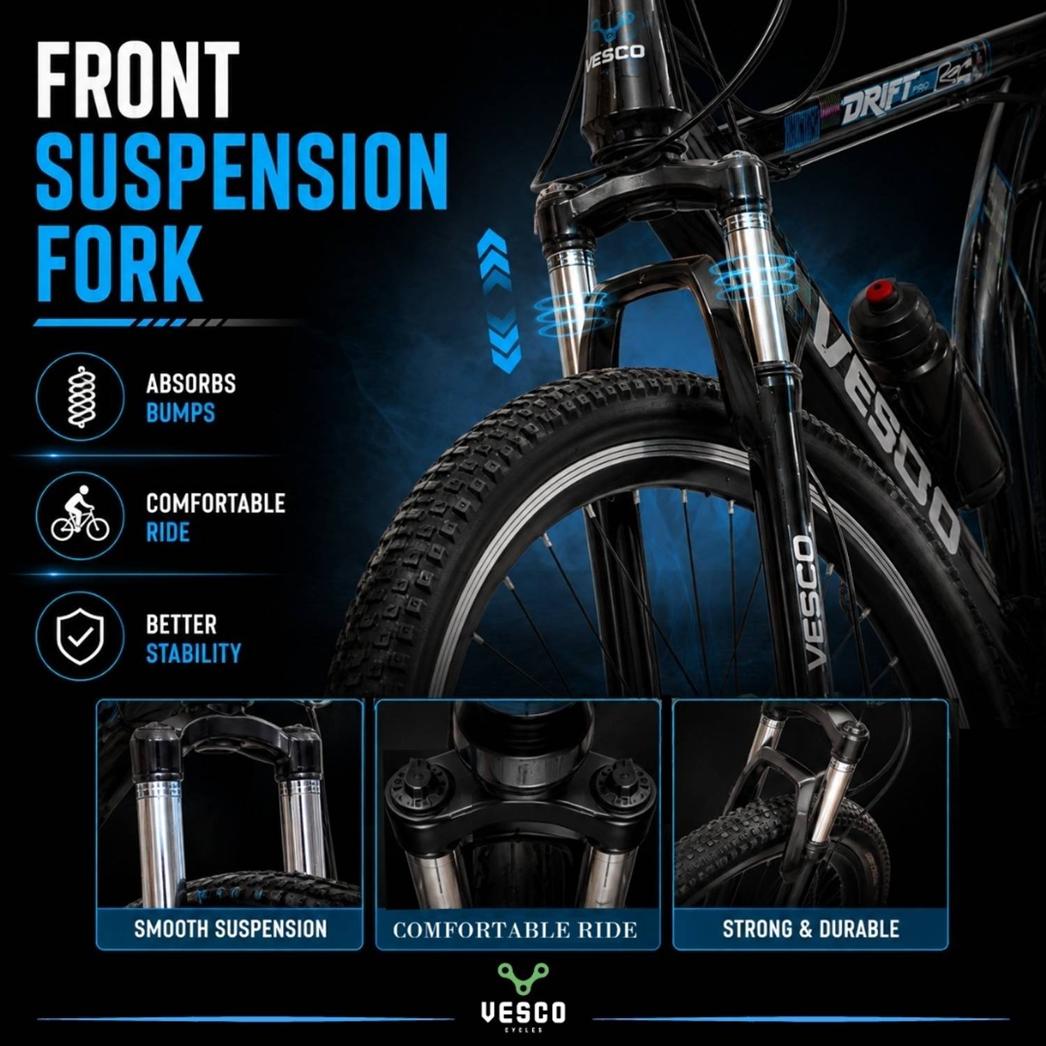 VESCO DRIFT PRO 26T 21 Gears Men's Cycle - Image 5