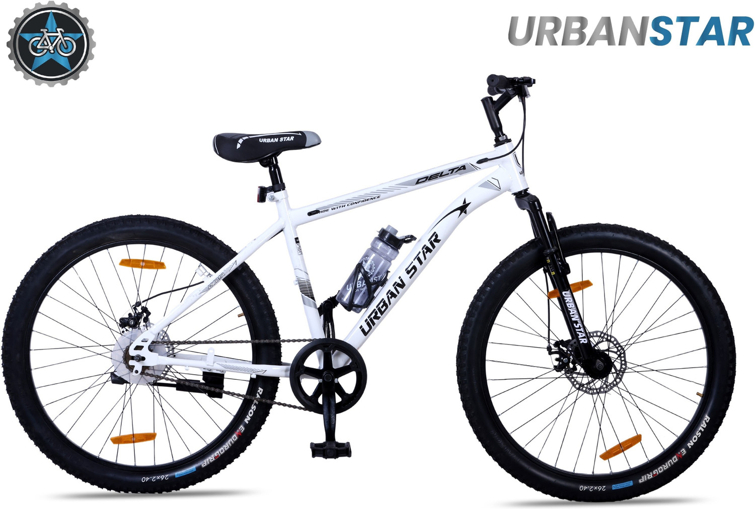 Image of Urban Star DELTA | 26T MTB | SINGLE SPEED | DUAL DISC | FRONT SUSP | SEMI FITTED | 13+AGE | 26 T (inch) Mountain Cycle