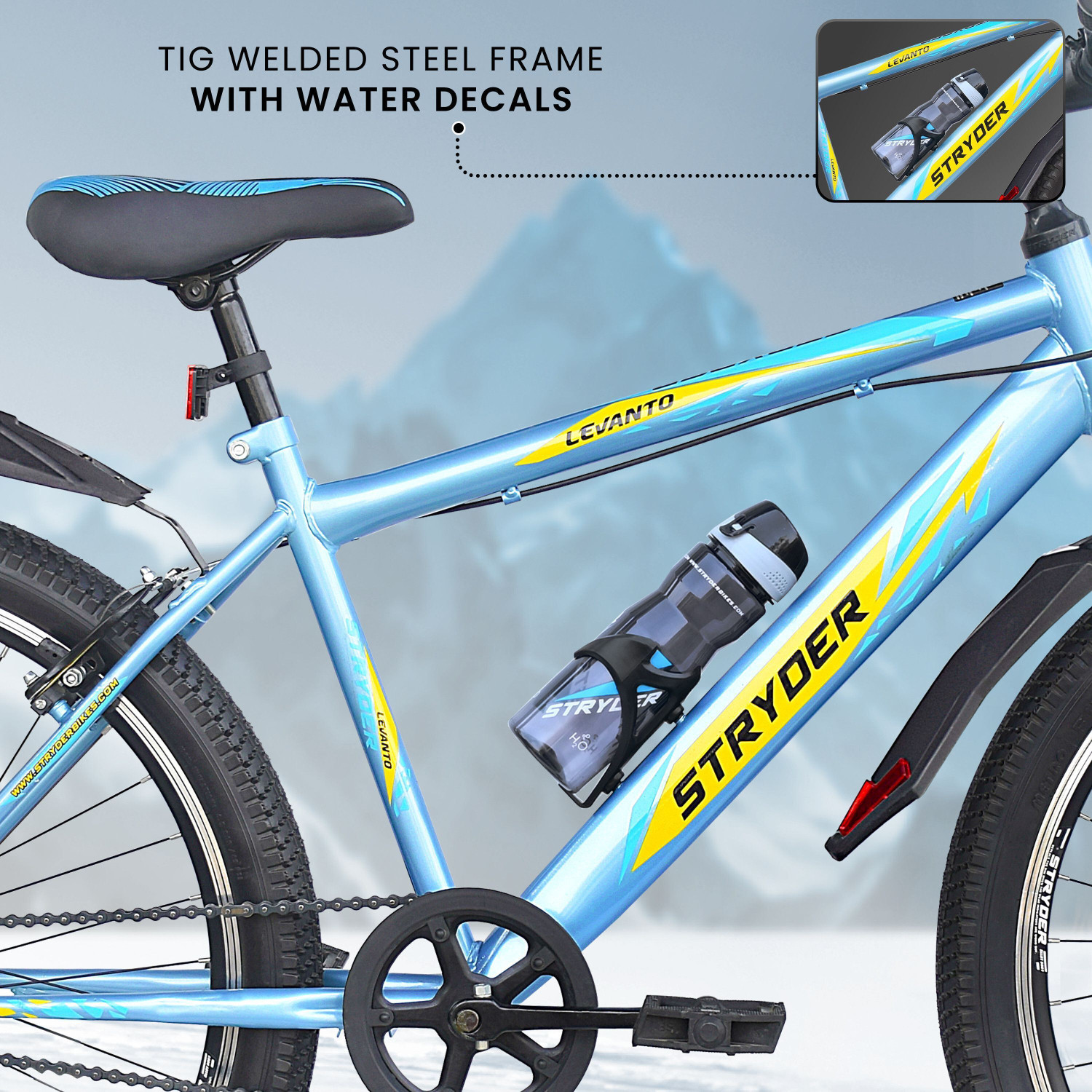 Image of STRYDER Levanto 26 inch MTB Cycle - Durable & Stylish Ride with Disc Brake | 26 T (inch) Mountain Cycle