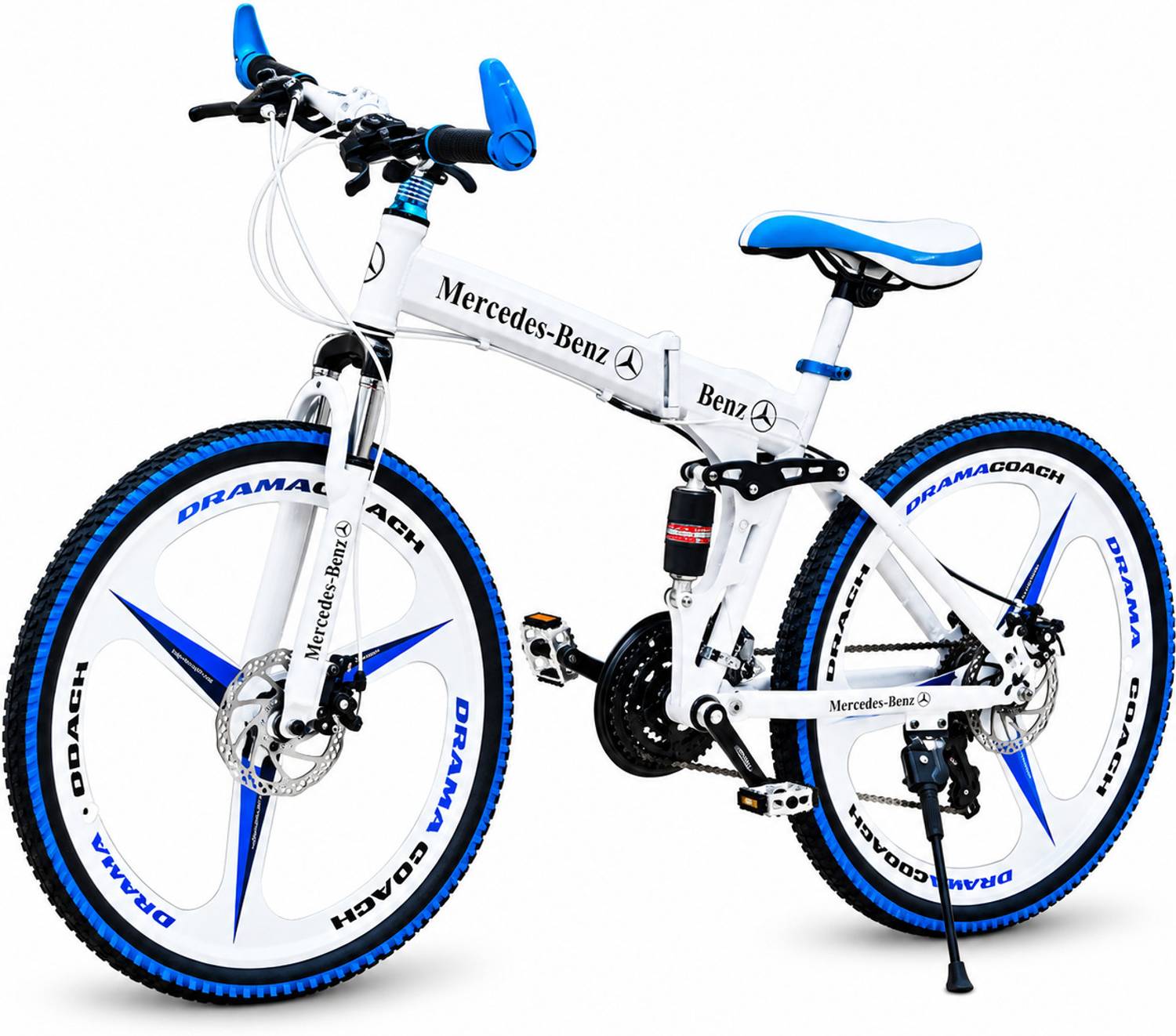 QUESEC 3 Spoke Mercedes-Benz Foldable Bicycle 26 Inch - Image 2