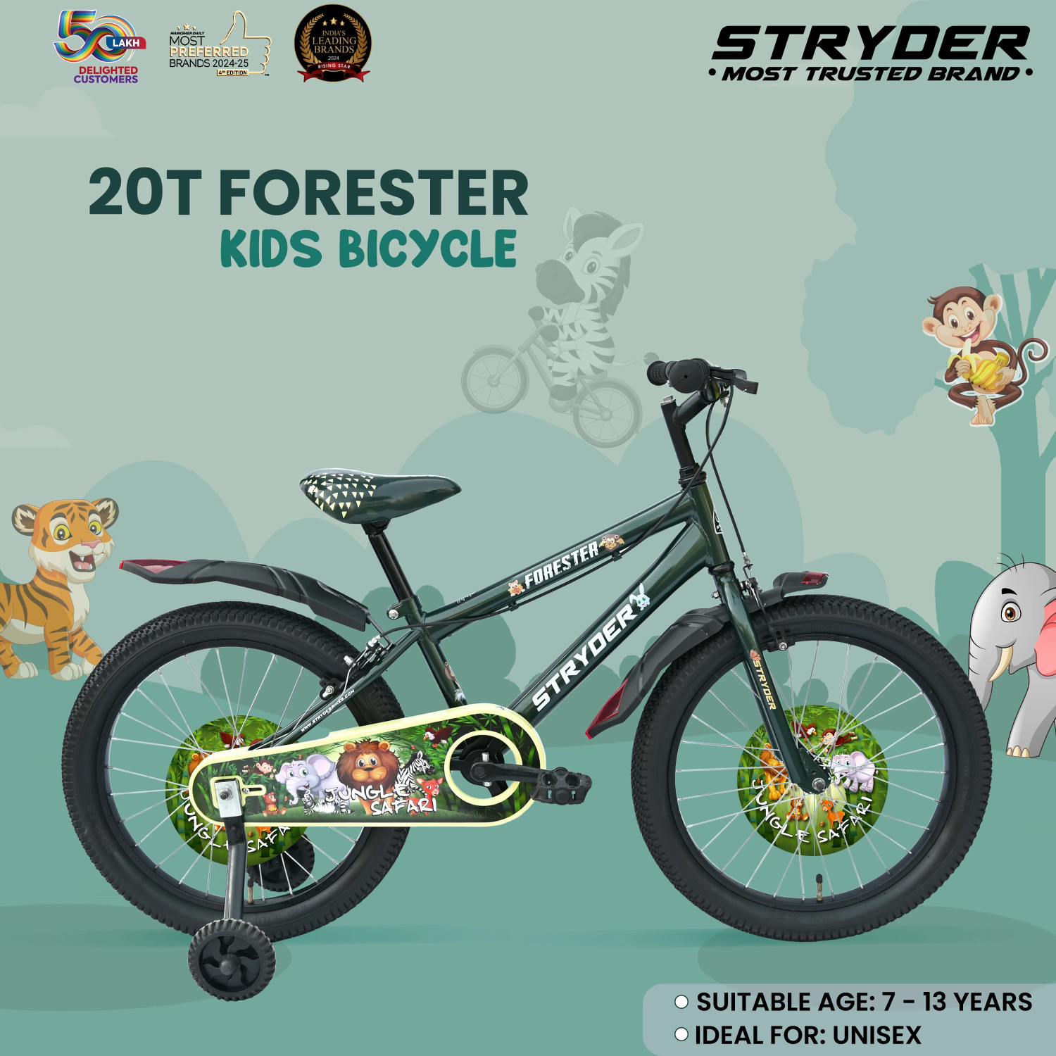 Image of STRYDER Forester 20 inch Kids Bicycle | 20 T (inch) BMX Cycle
