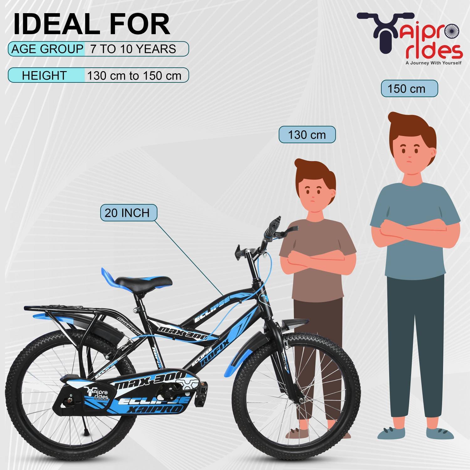 Xaipro Max-300 Kids 20T Mountain Cycle Sky Blue - Image 5
