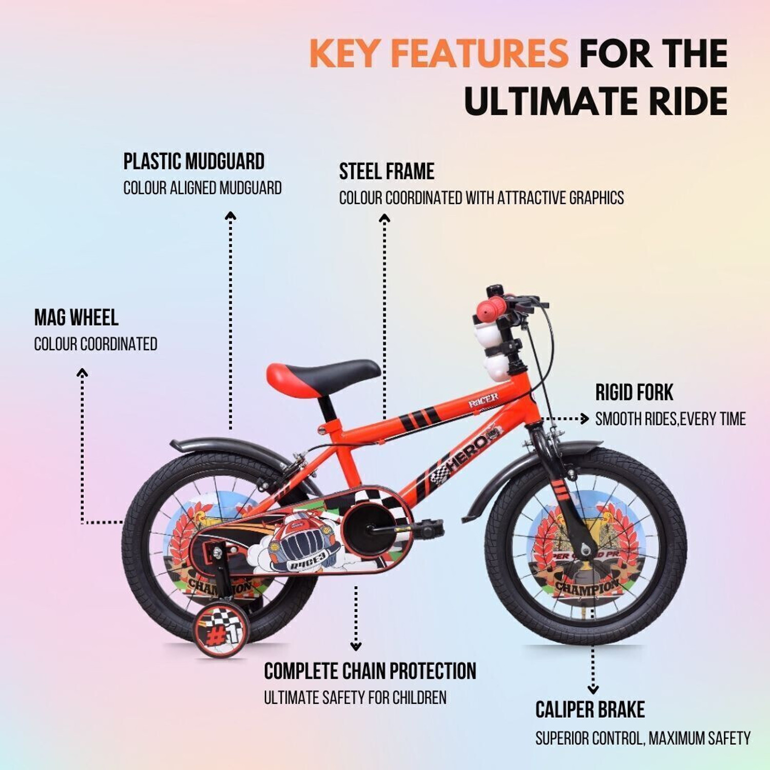 Image of HERO Racer 14 T (inch) Roadster Cycle