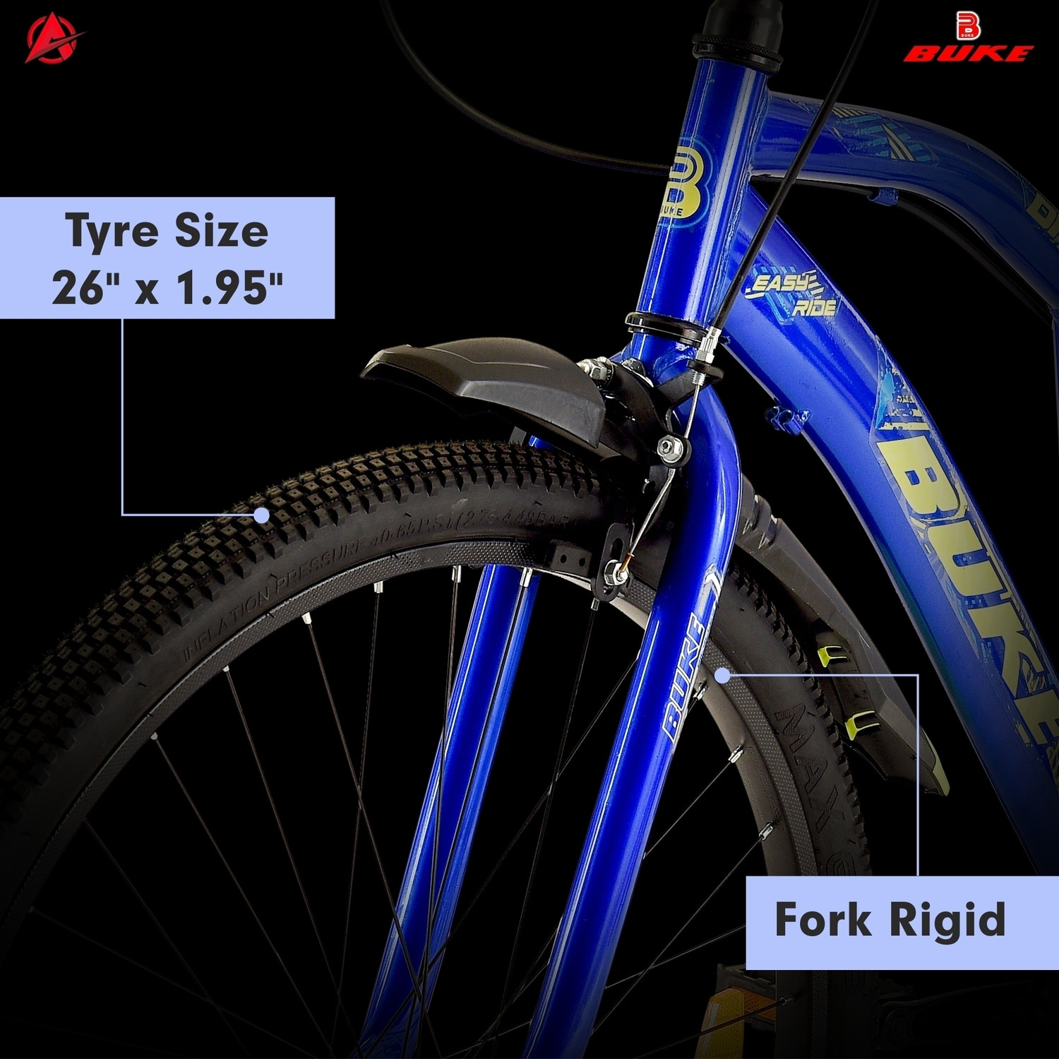 Image of AVON DRACO 26T MTB Cycle for Boys & Men with V Brake & Carrier 85% Pre Fitted 26 T (inch) Mountain Cycle