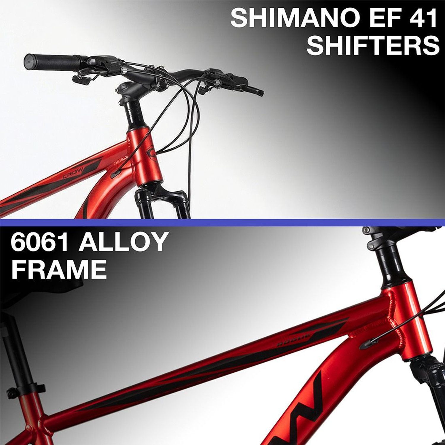 Image of Crow ROGUE LITE 21|geared|6061 ALLOY FRAME|FRONT SUSPENSION 29 T (inch) Mountain Cycle