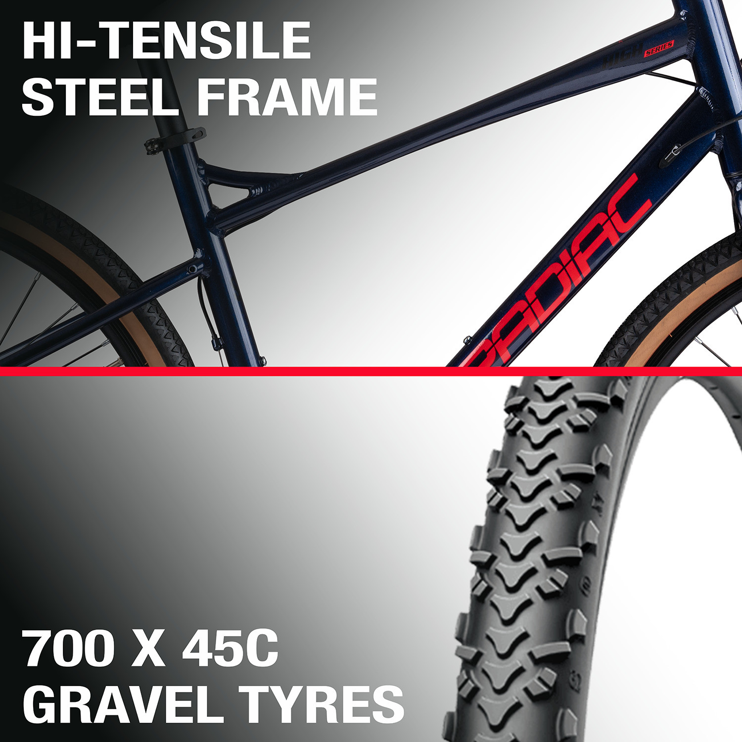 Image of CRADIAC CONCEPT X 24 SPEED|GRAVEL|6061 ALLOY FRAME|700X45C|DUAL DISC|shimano gears 700C T (inch) Hybrid Cycle /City Bike