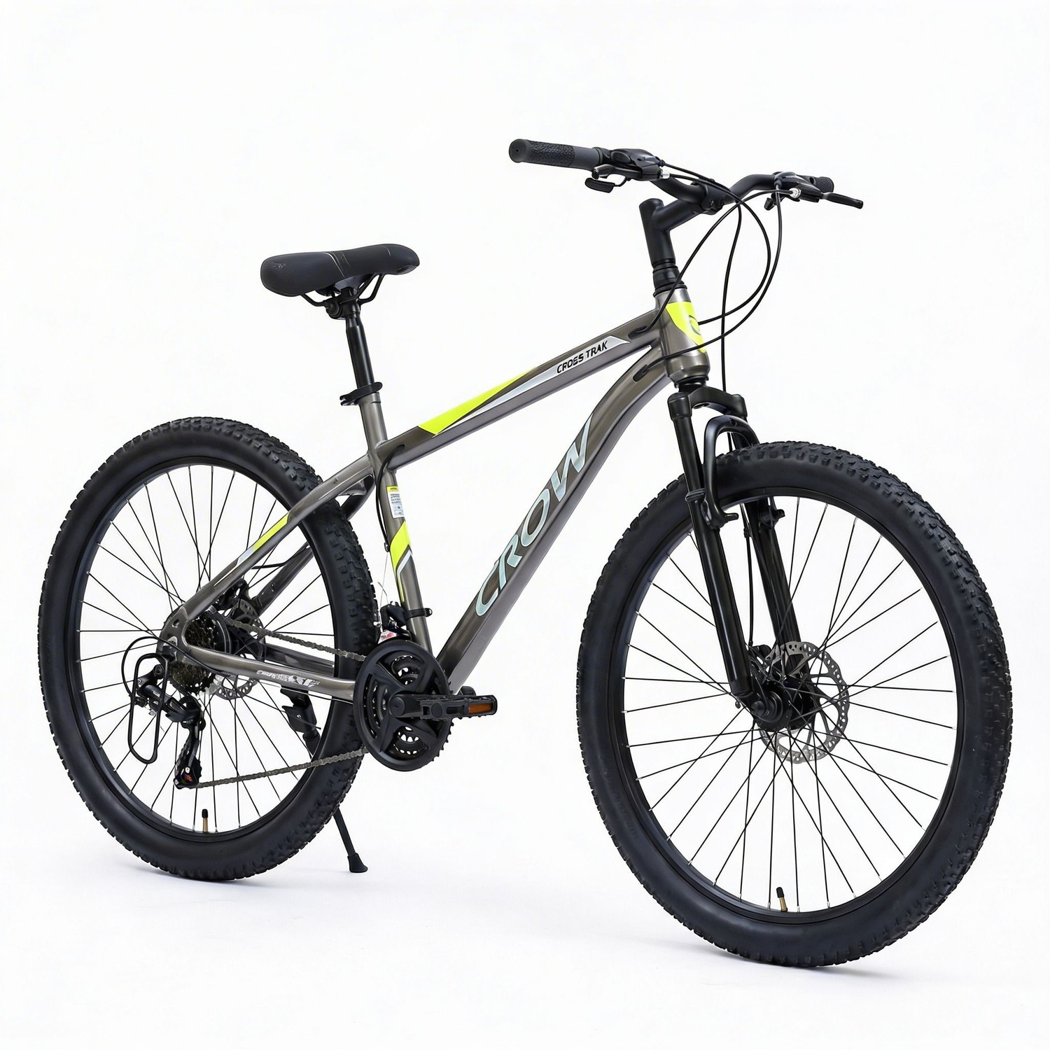Image of Crow CROSS TRAK 21 SPEED|FRONT SUSPENSION FORK|DUAL DISC BRAKE|geared 26 T (inch) Mountain Cycle