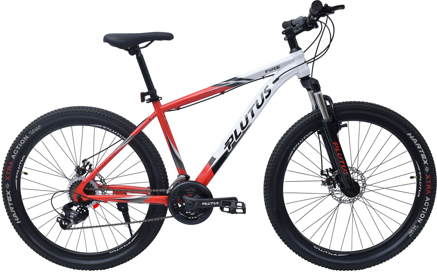 Image of PLUTUS Fire MTB Cycle Age 12+ with Dual Disc Brake, Multi Speed 26 T Mountain Cycle 26 T (inch) Mountain Cycle
