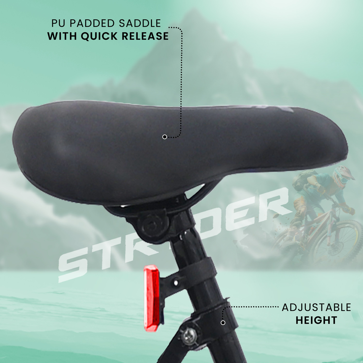 Image of STRYDER Aerojet 26T Sporty Cycle - Single-Speed, Sleek Design & Strong Build | 26 T (inch) Mountain Cycle