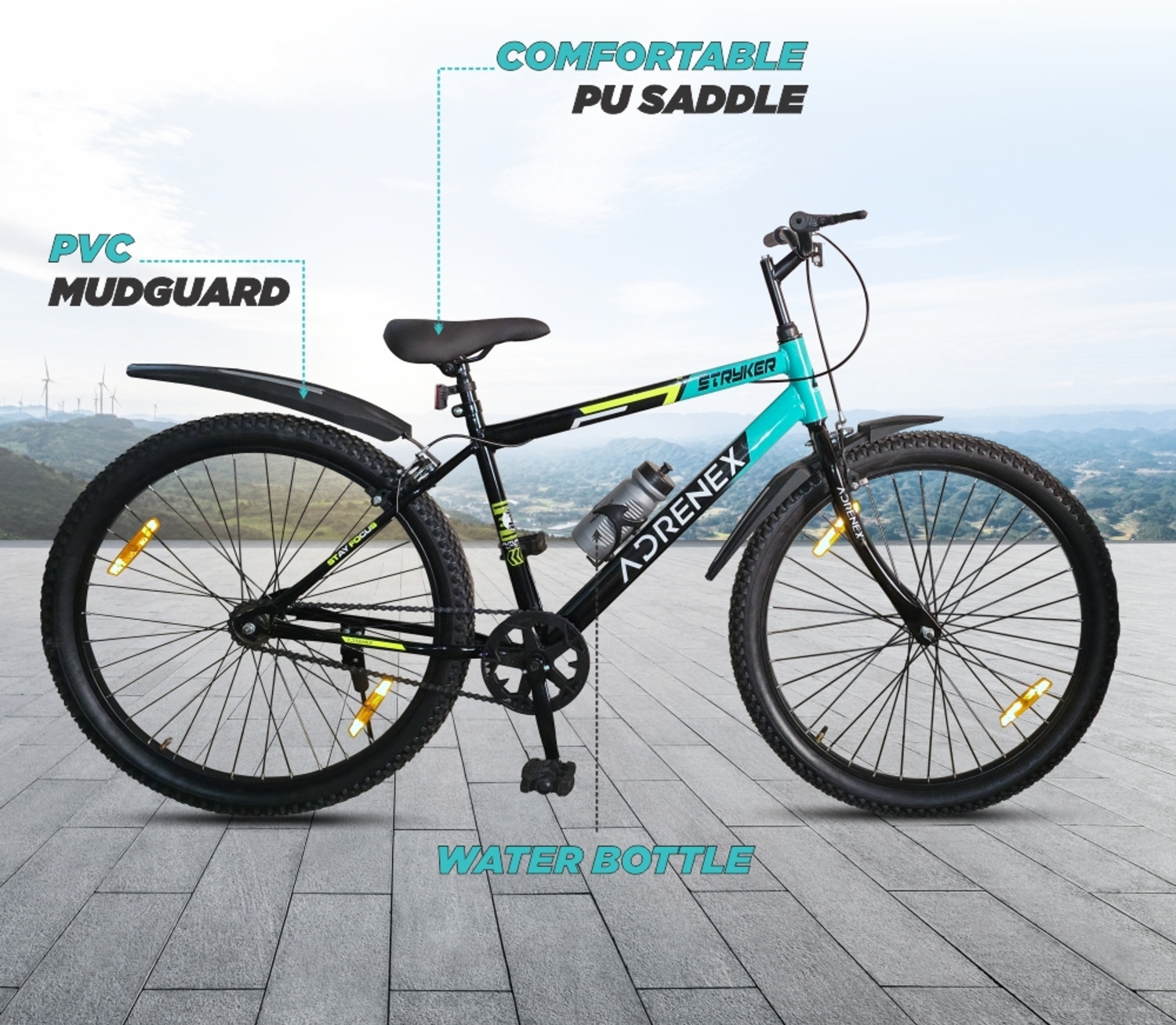 Image of Adrenex Stryker 24T | 85% Pre-Assembled 24 T (inch) Mountain Cycle