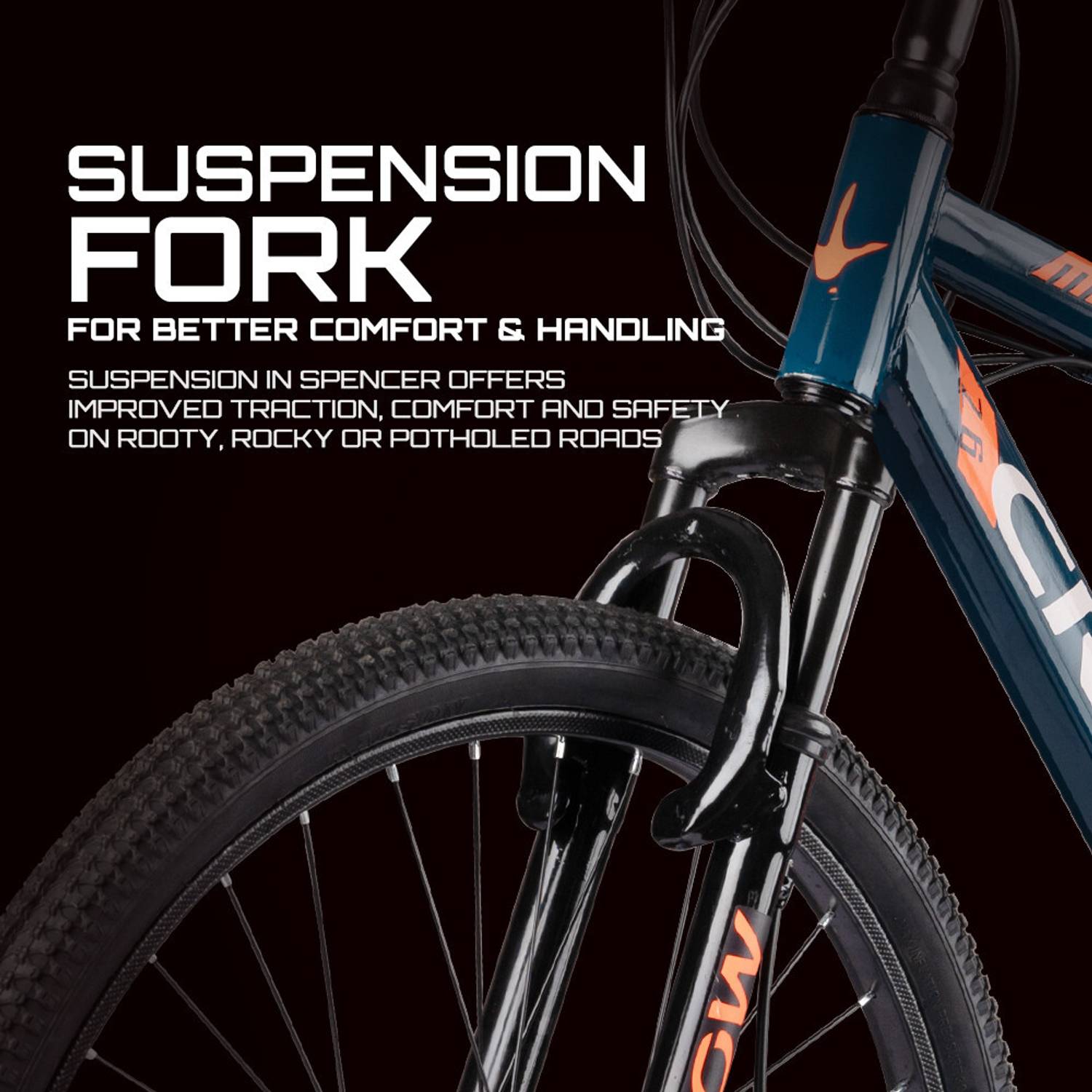 Crow Spencer Hawk Single Speed 27.5 inch Mountain Cycle - Image 3
