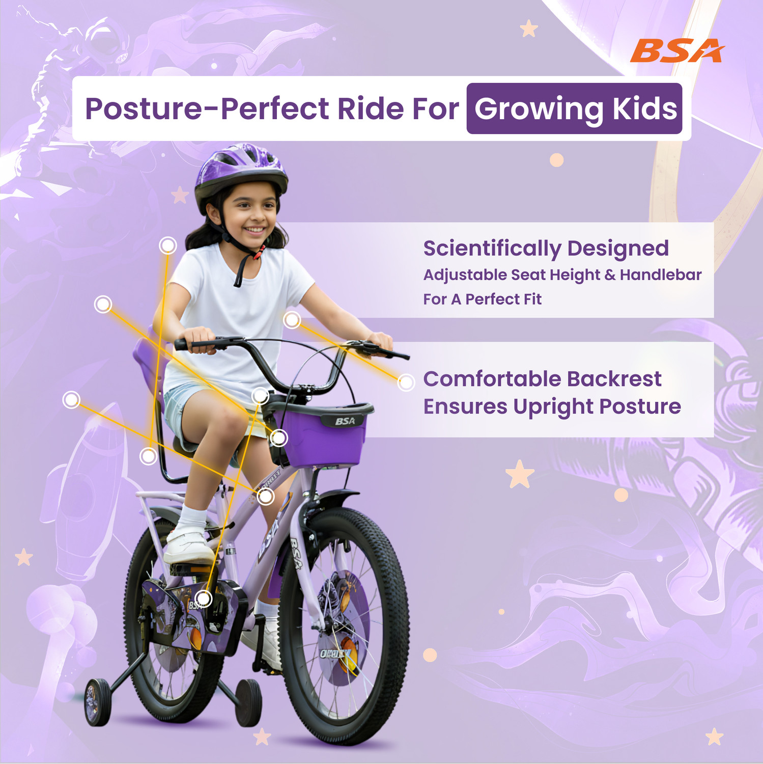 Image of BSA Orbit 16 T (inch) Hybrid Cycle /City Bike