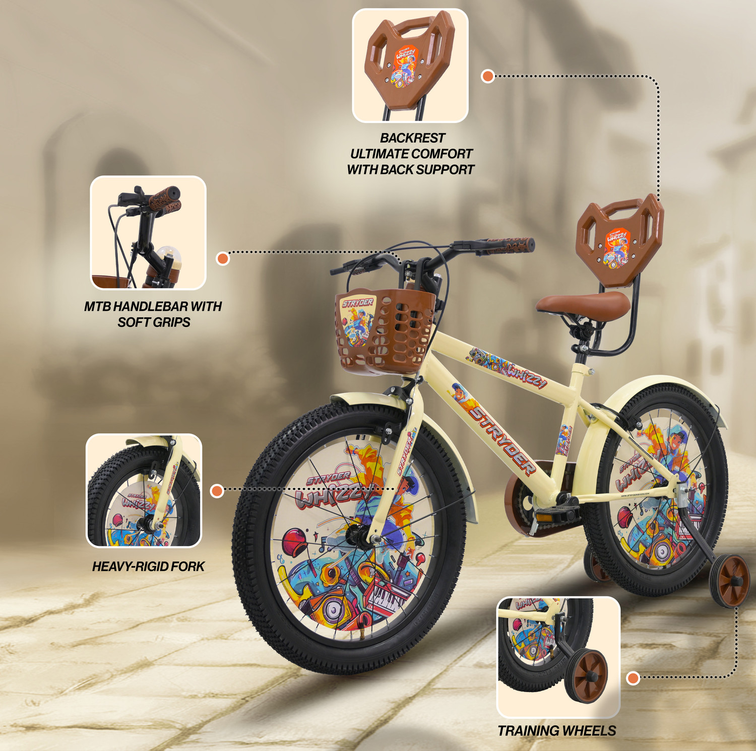 Image of STRYDER Whizzy 20 inch Kids Bicycle | 20 T (inch) BMX Cycle