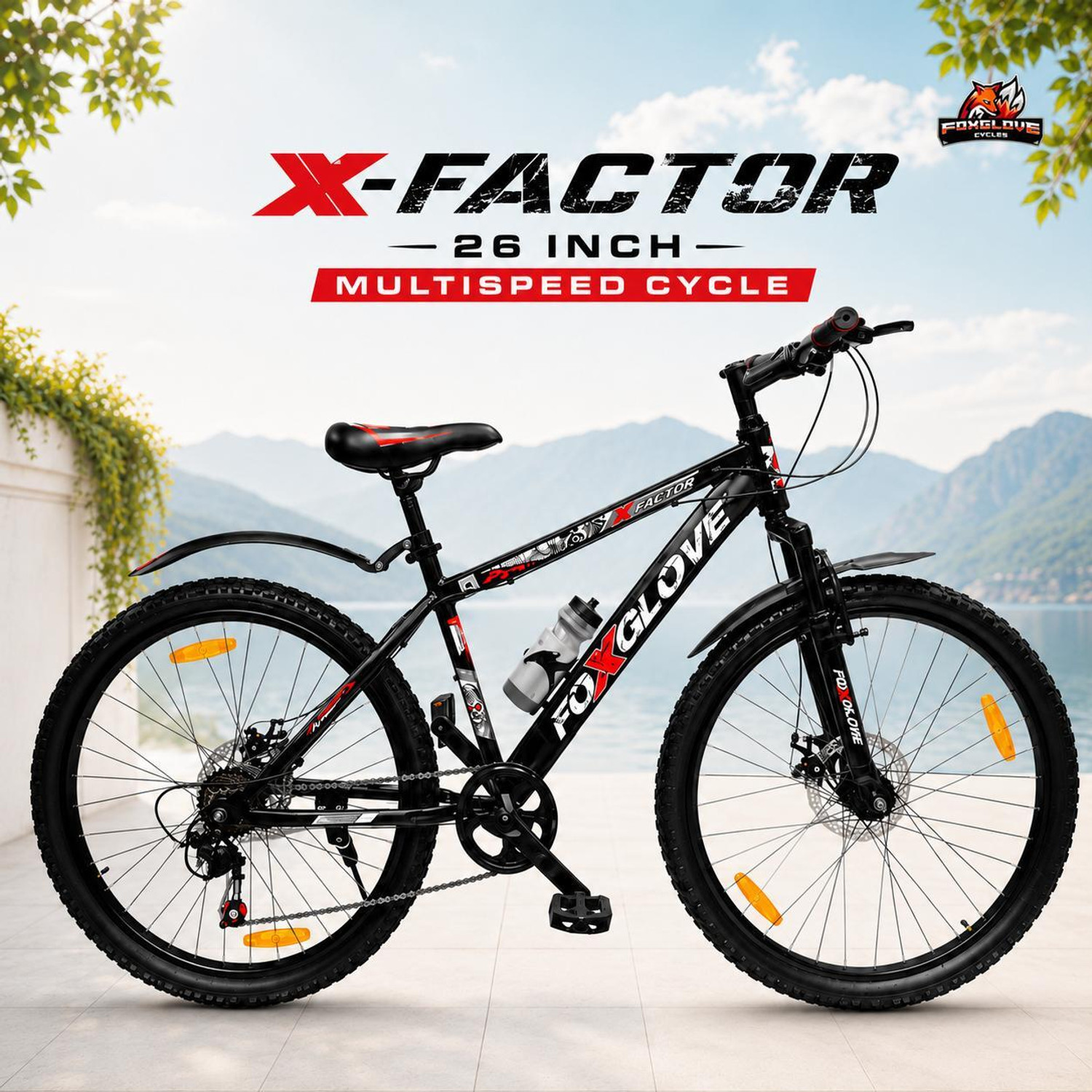 Image of FOXGLOVE XFACTOR 26 inch Multispeed Bike with FS & DD Brake 90% FITTED 26 T (inch) Mountain Cycle