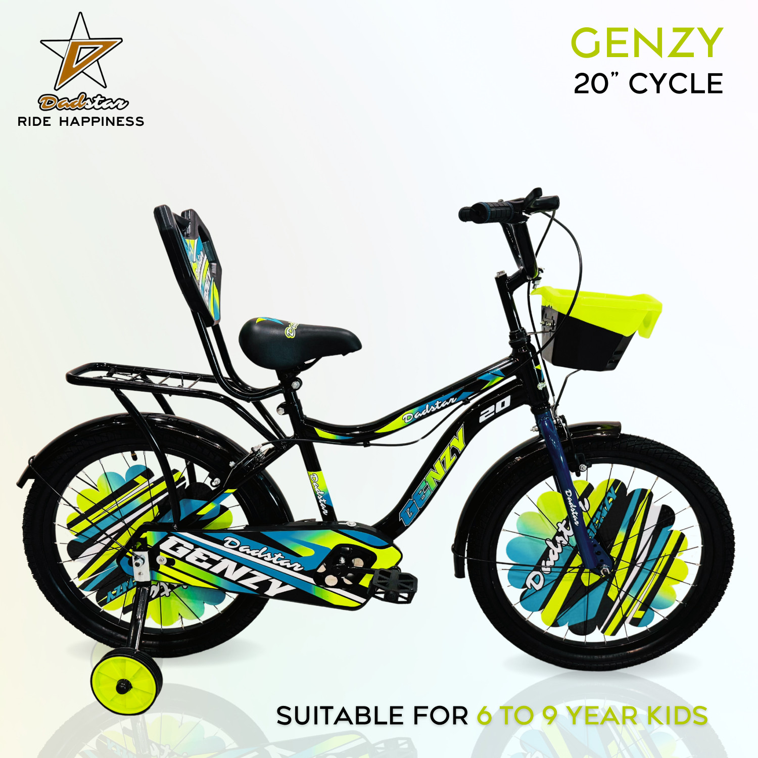 Image of DADSTAR GENZY 20 INCH BICYCLE SUITABLE FOR AGE 5 TO 10 YEARS KIDS 95% ASSEMBLED 20 T (inch) Road Cycle