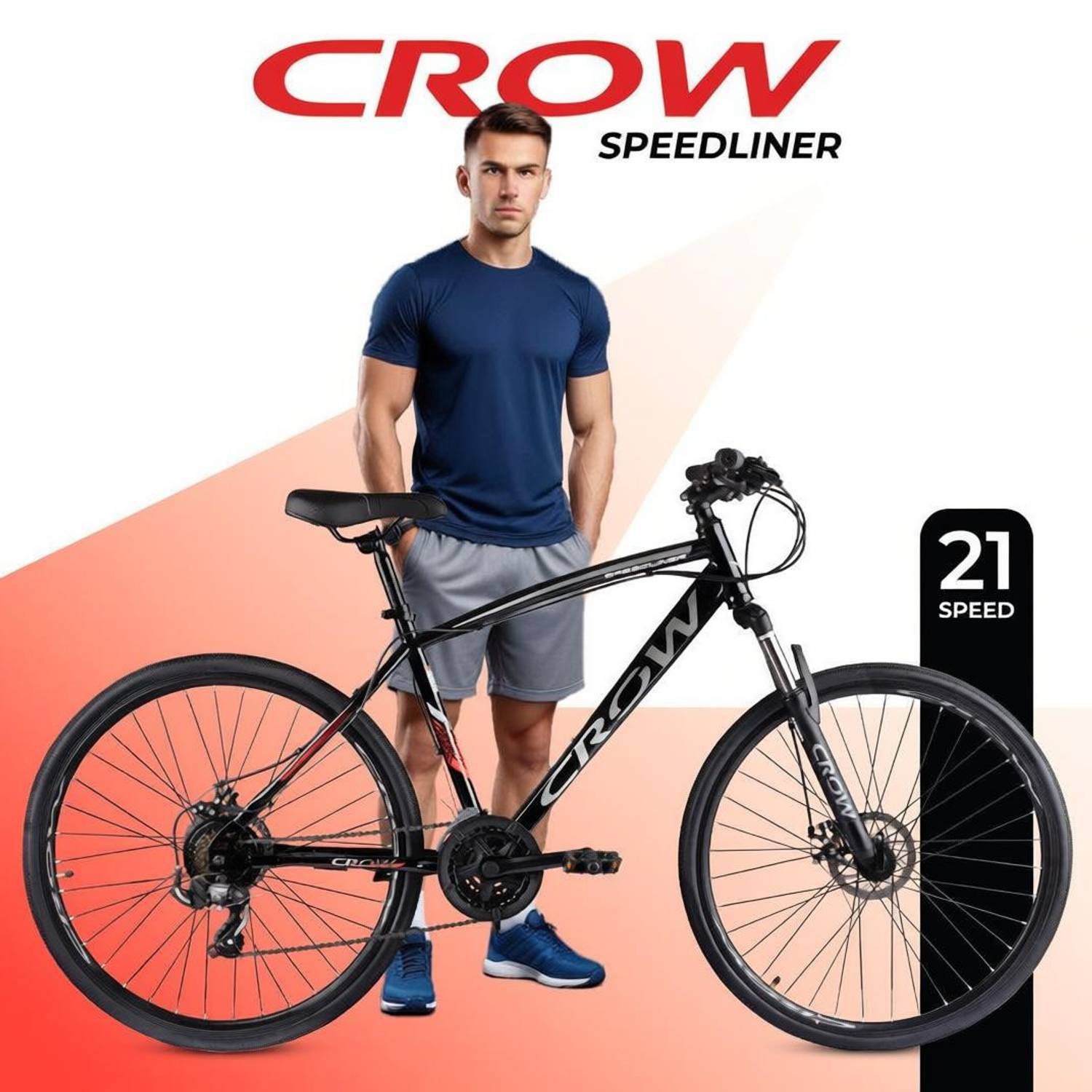 Crow SPEEDLINER 21 Speed Hybrid Cycle - Image 1