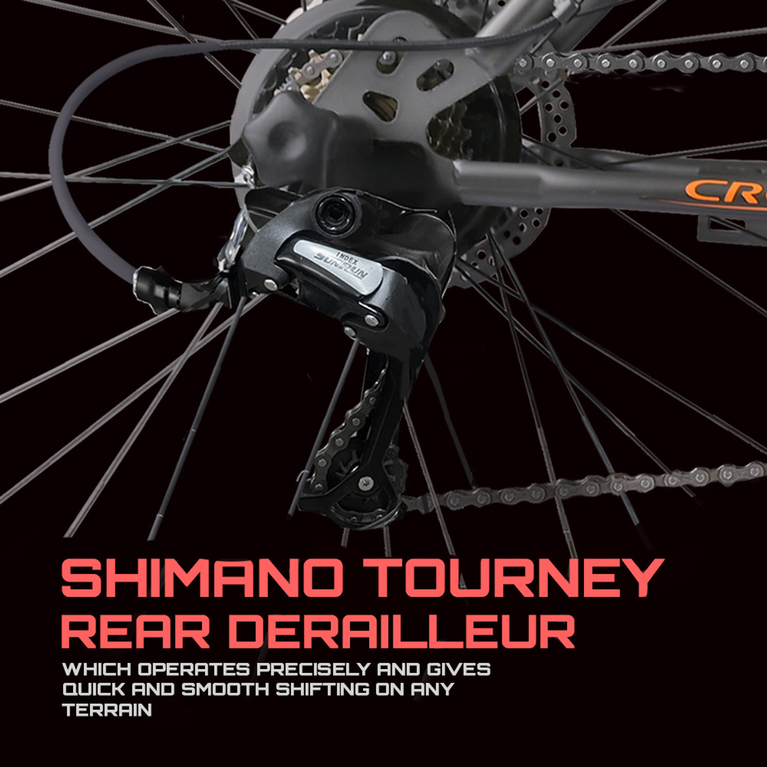Image of Crow MERIDIAN 7 SPEED|FRONT SUSPENSION|DUAL DISC BRAKE|GEARED|27.5 T 27.5 T (inch) Mountain Cycle