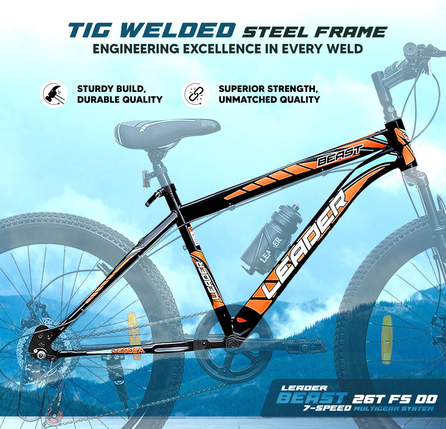LEADER Beast 26T Mountain Cycle - Image 4
