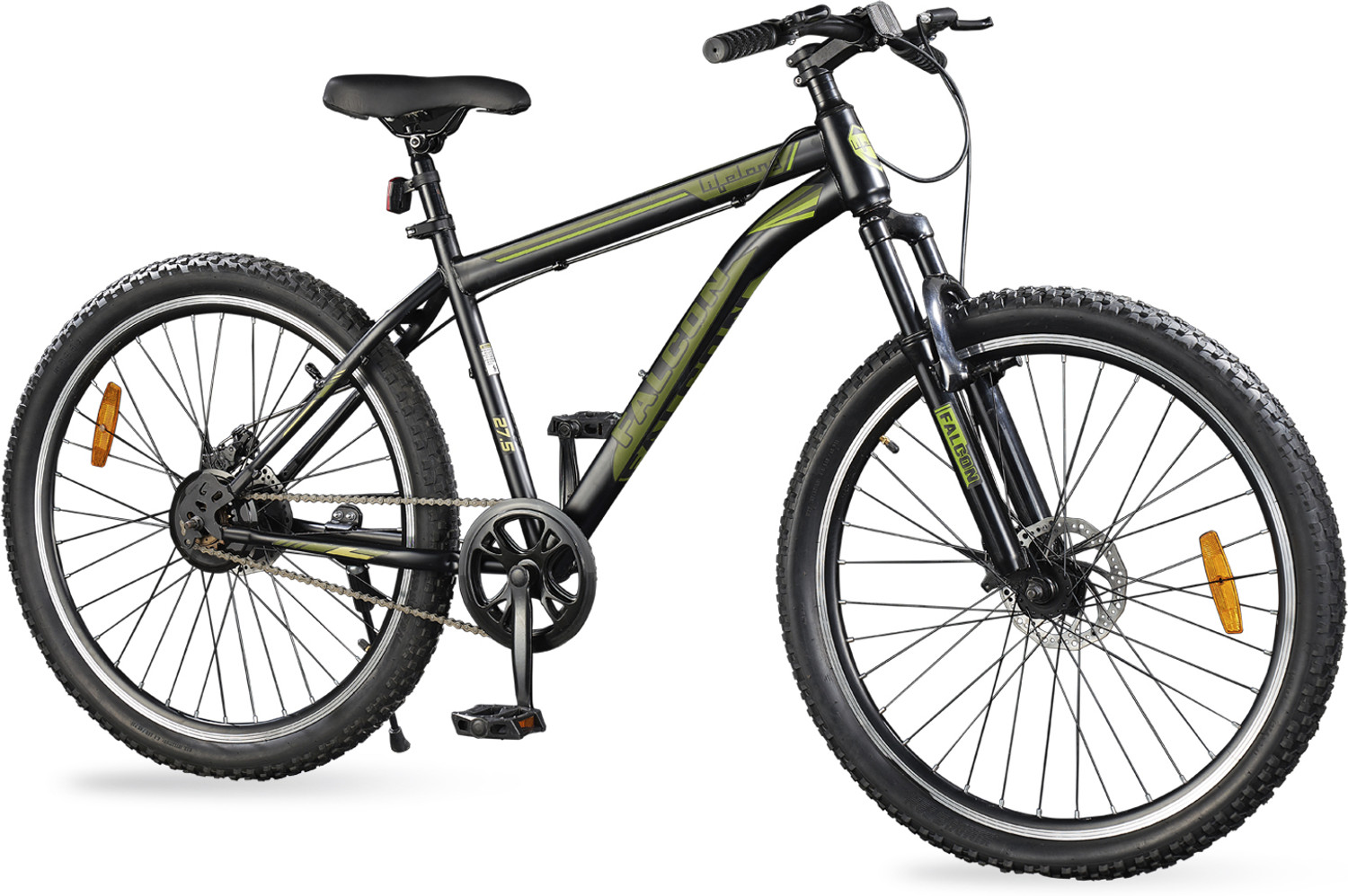 Image of Lifelong Falcon 27.5 T with Disc Brake and Suspension, Matte Black 27.5 T (inch) Road Cycle