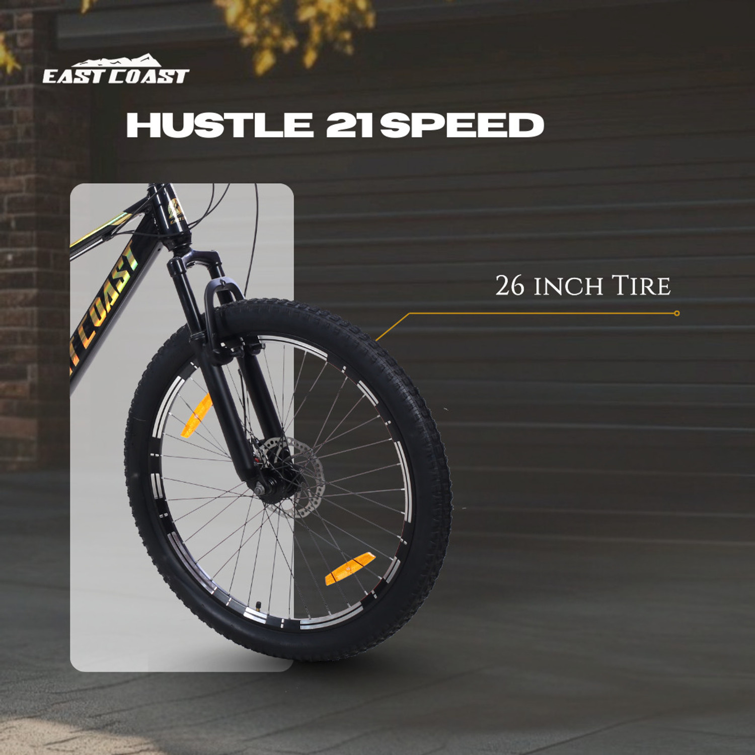 Image of EAST COAST HUSTLE MIB 21 SPEED 26T Mountain Cycle 26 T (inch) Mountain Cycle 26 T (inch) Mountain Cycle