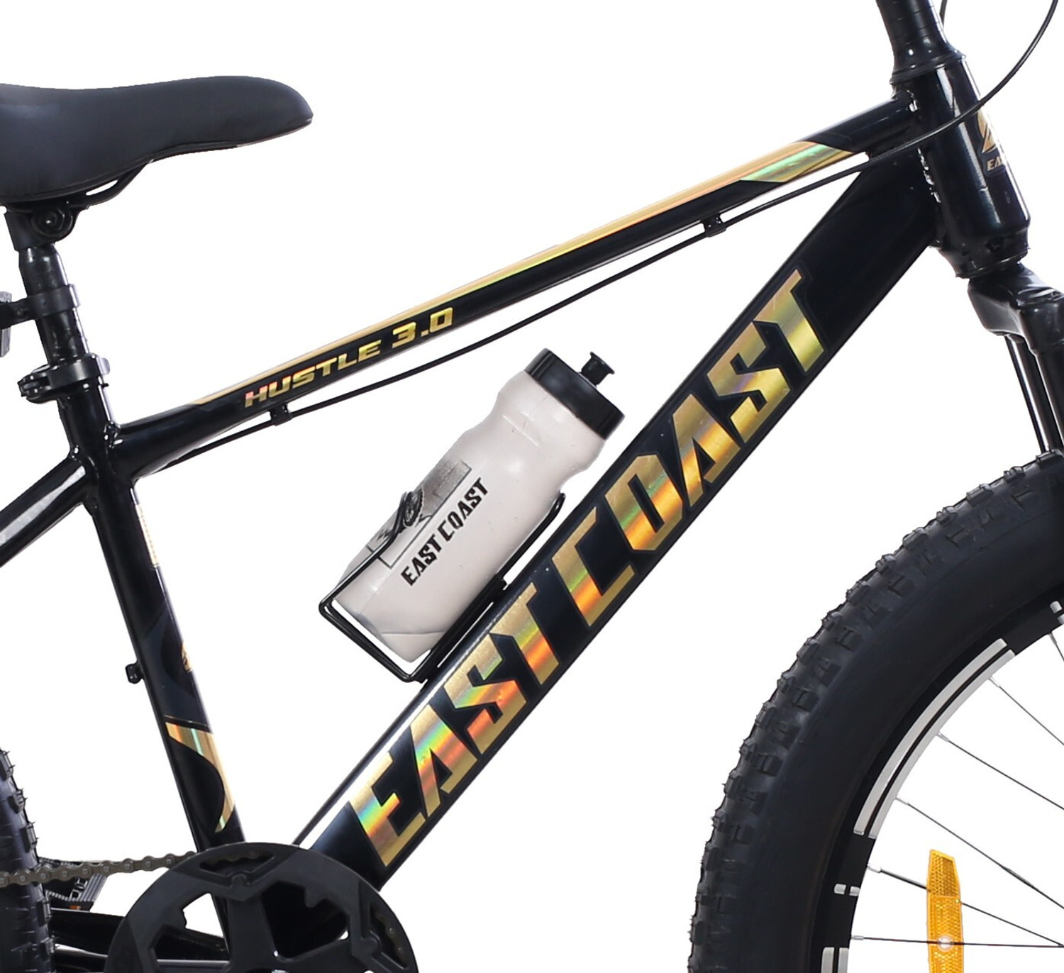 Image of EAST COAST Hustle Gold 27.5T cycle II Double Disc II Fat Tyres II Double Wall Alloy Rims 27.5 T (inch) Mountain Cycle