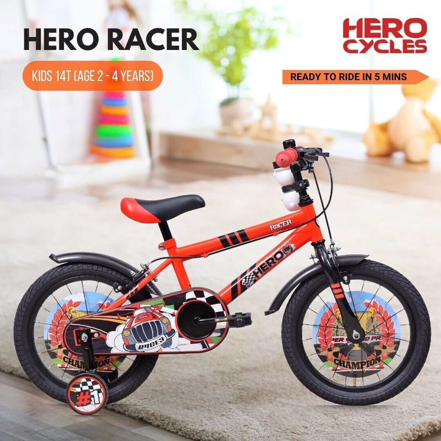Image of HERO Racer 14 T (inch) Roadster Cycle