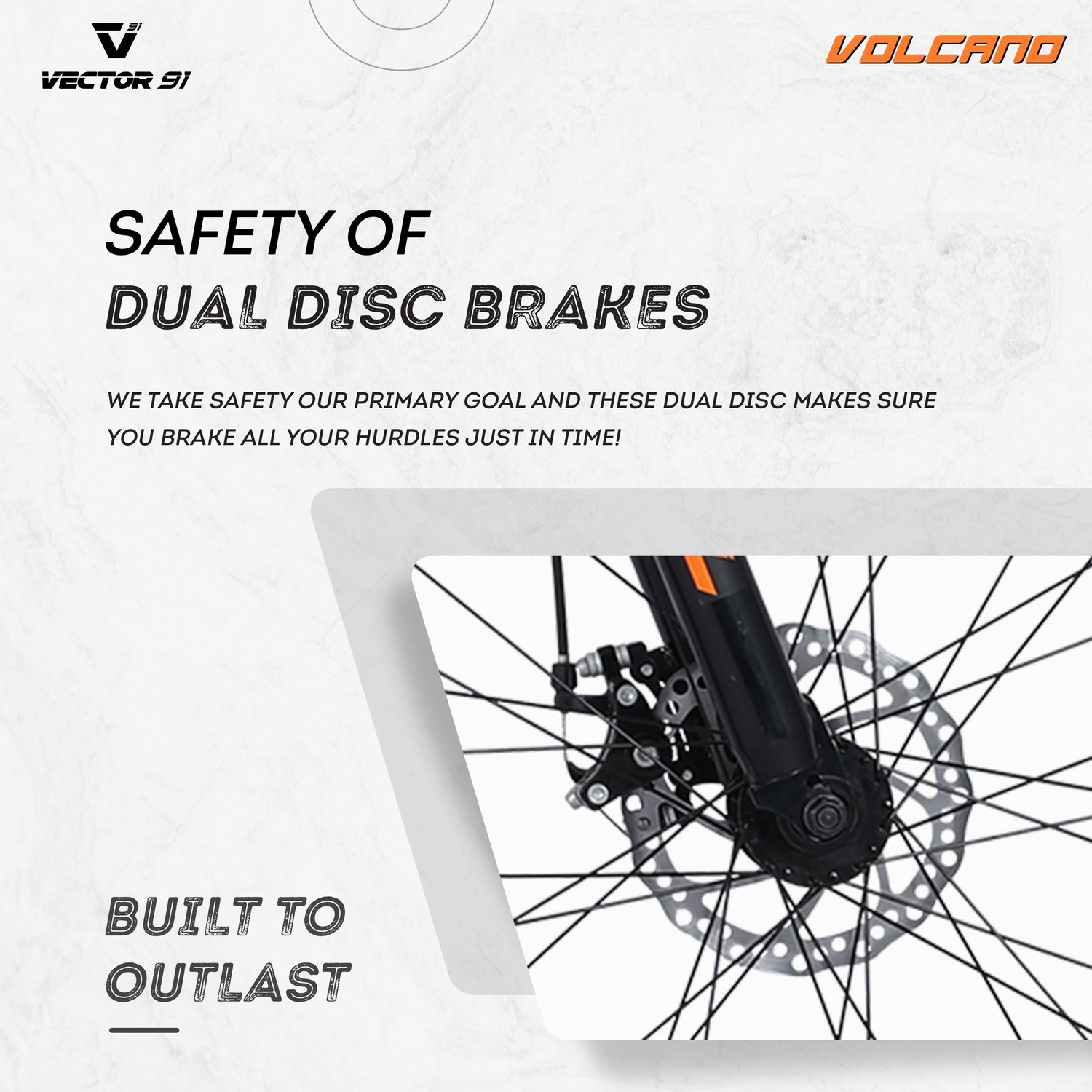 Image of Vector 91 Volcano with Shimano Gears and Dual Disc 29 T (inch) Mountain Cycle