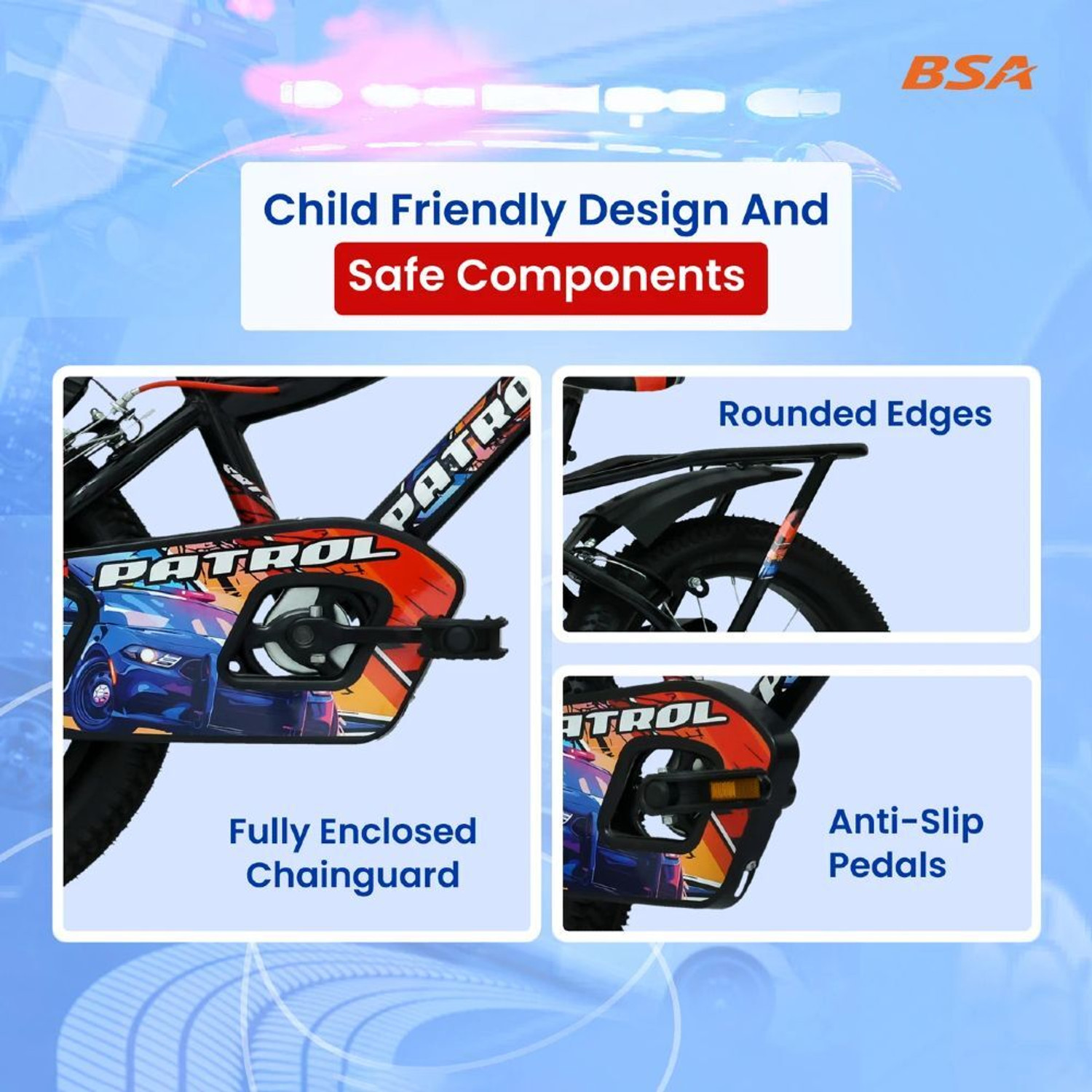 Image of BSA Patrol kids 4-6 years 16 T (inch) Road Cycle