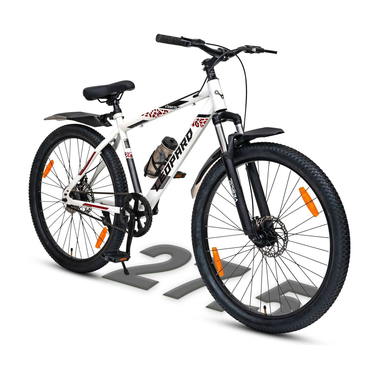 VESCO Leopard 27.5 T White Black MTB Bicycle - Image 1