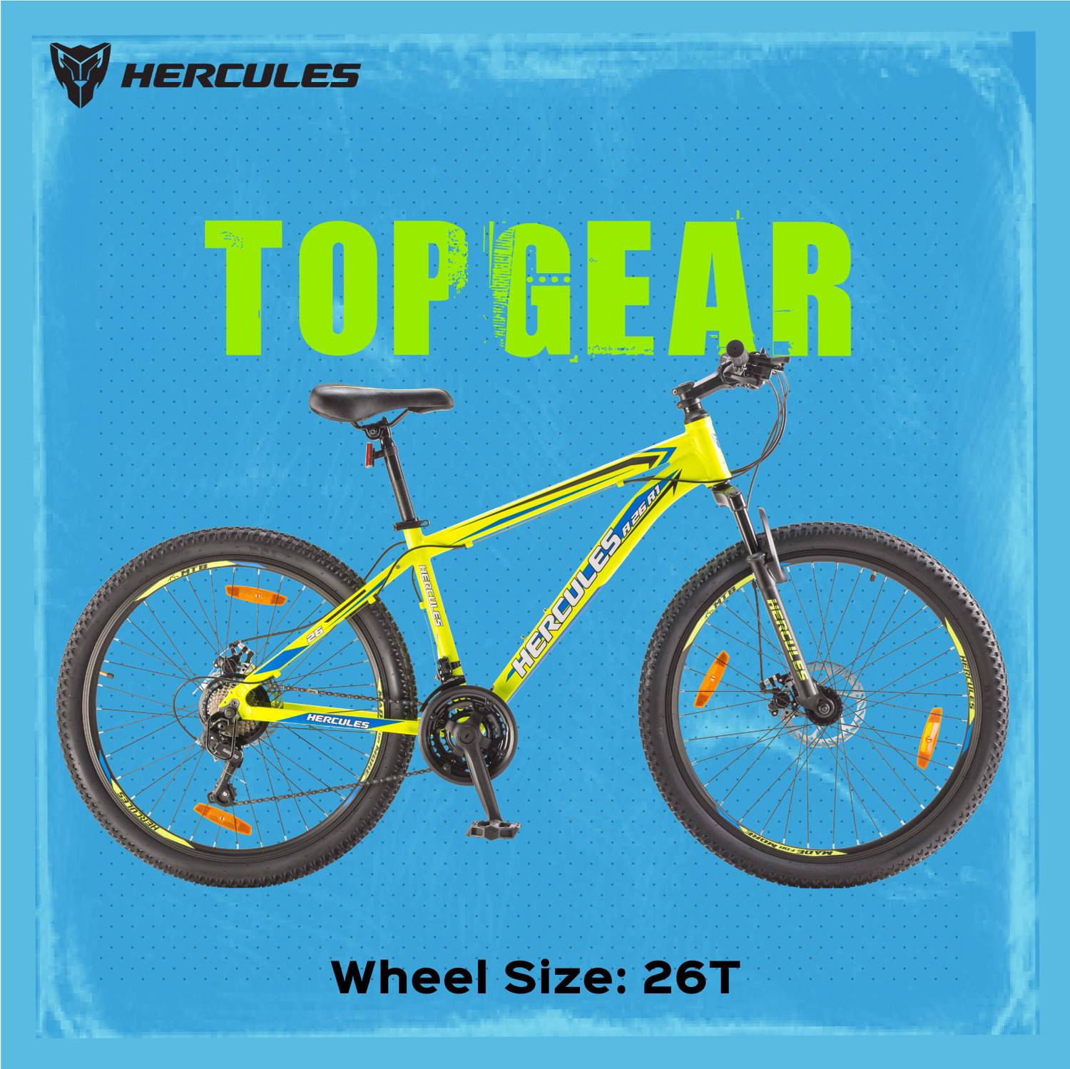 Image of HERCULES A26 R1 TOP GEAR 26 T (inch) Mountain Cycle