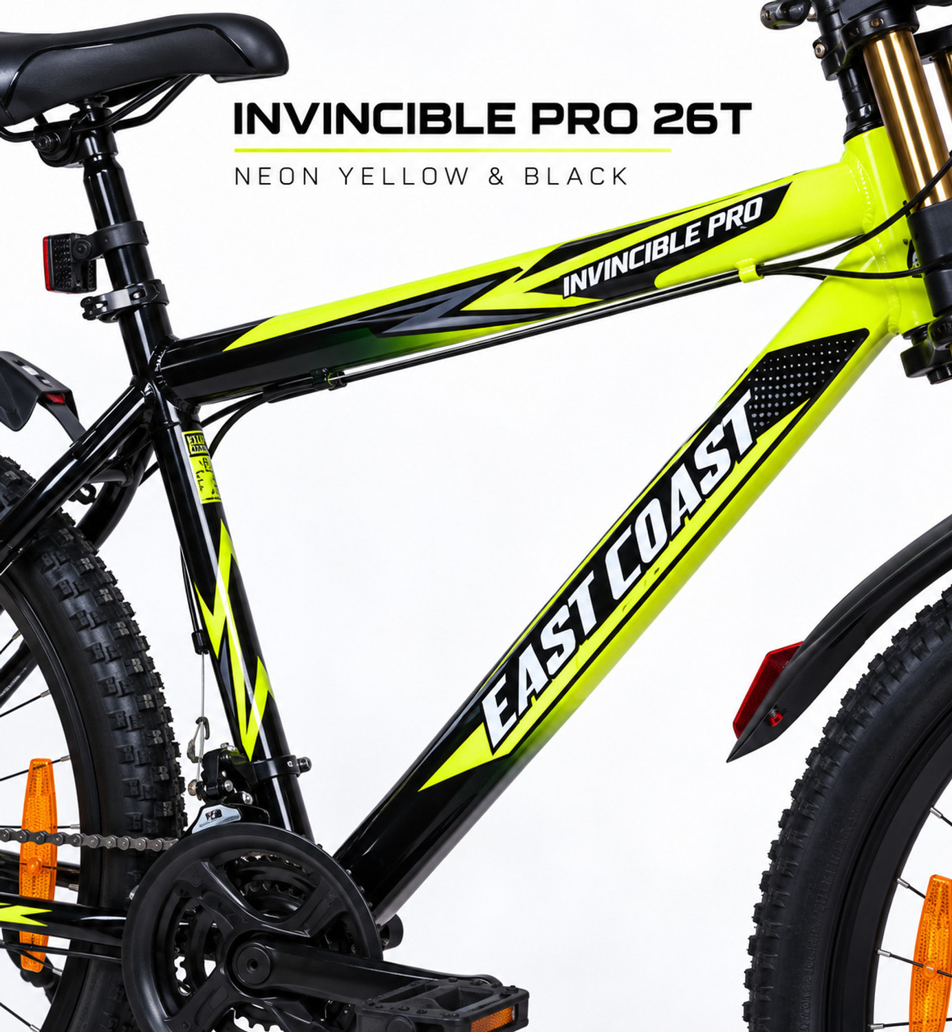 Image of EAST COAST INVINCIBLE PRO 26T cycle for men 21 Speed Geared cycle 26 T (inch) Mountain Cycle