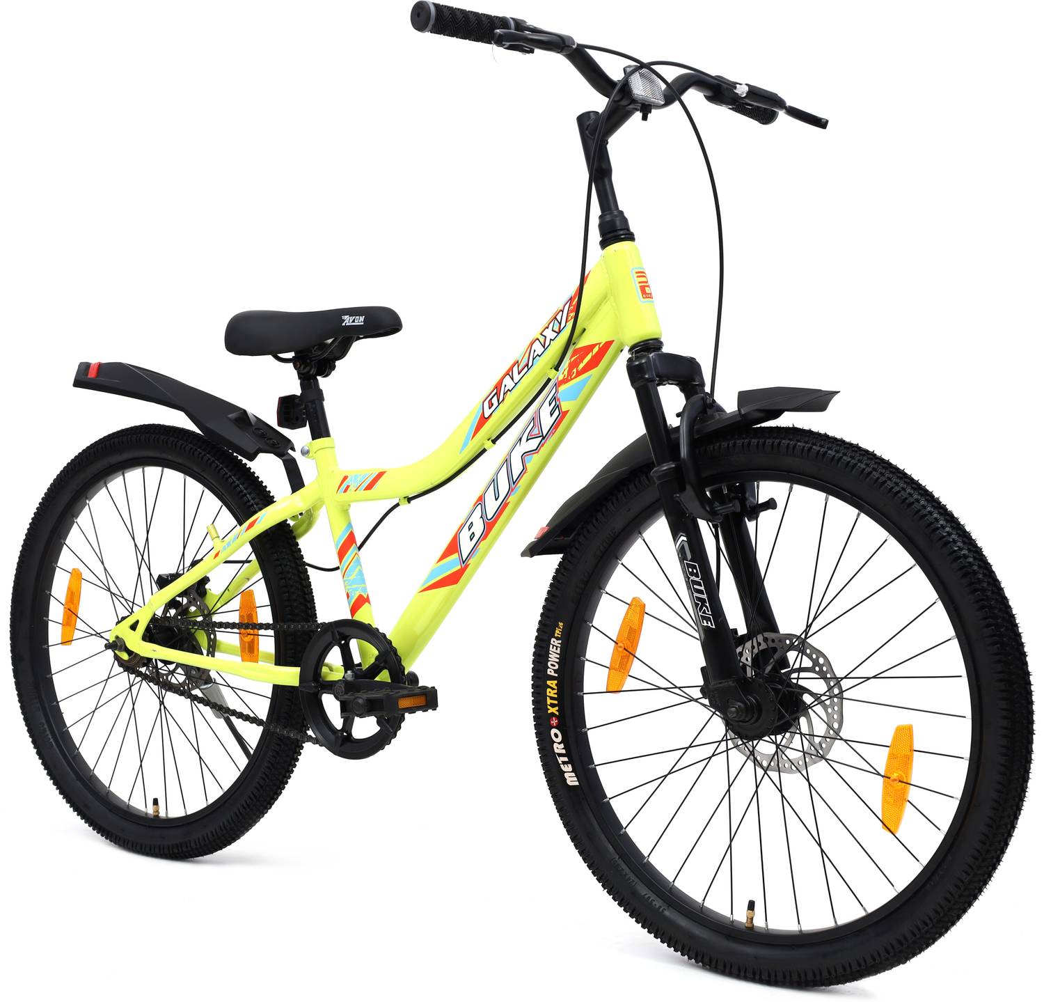 AVON GALAXY 24T Cycle for Boys & Girls with Front & Rear Disc Brakes 85% Pre Fitted 24 T (inch) Mountain Cycle