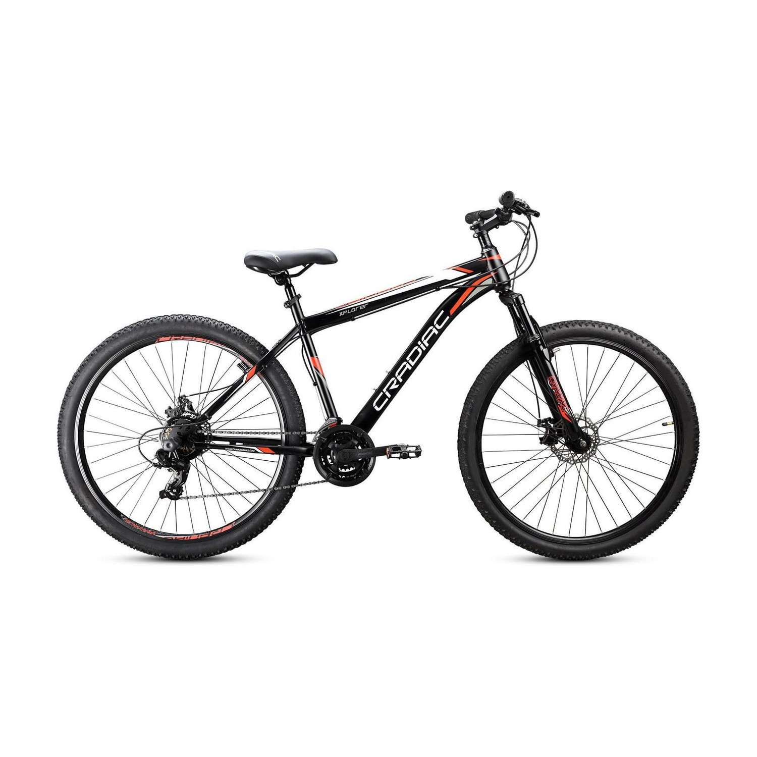 CRADIAC XPLORER 21 SPEED|FRONT SUSPENSION FORK|DUAL DISC BRAKE|shimano gears 29 T (inch) Mountain Cycle