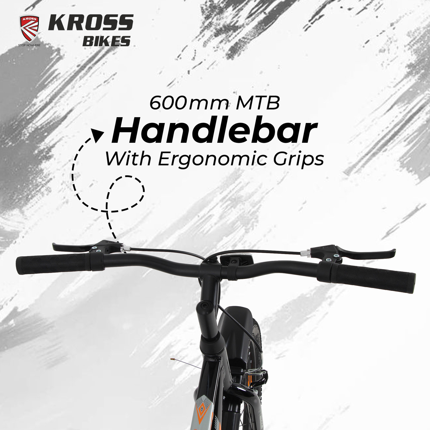 Image of Kross K 2.0 24T MTB Cycle - Black | Steel Frame | V-Brake | 24 x 2.40 Tyres 24 T (inch) Mountain Cycle
