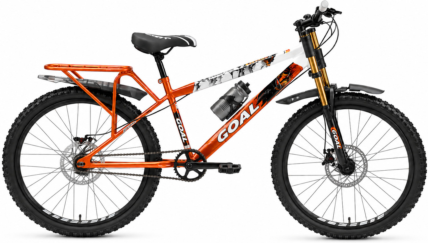 Image of GOAL SAMURAI|| DOUBLE CROWN FORK|| DOUBLE DISC 26 T (inch) Mountain Cycle