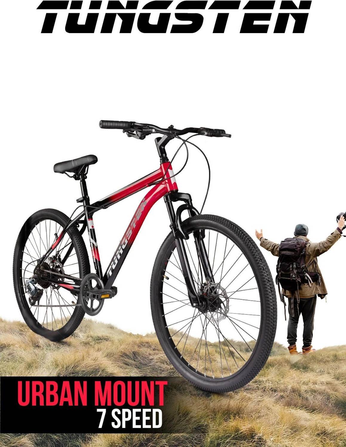 TUNGSTEN Urban Mount 7-Speed Mountain Bike