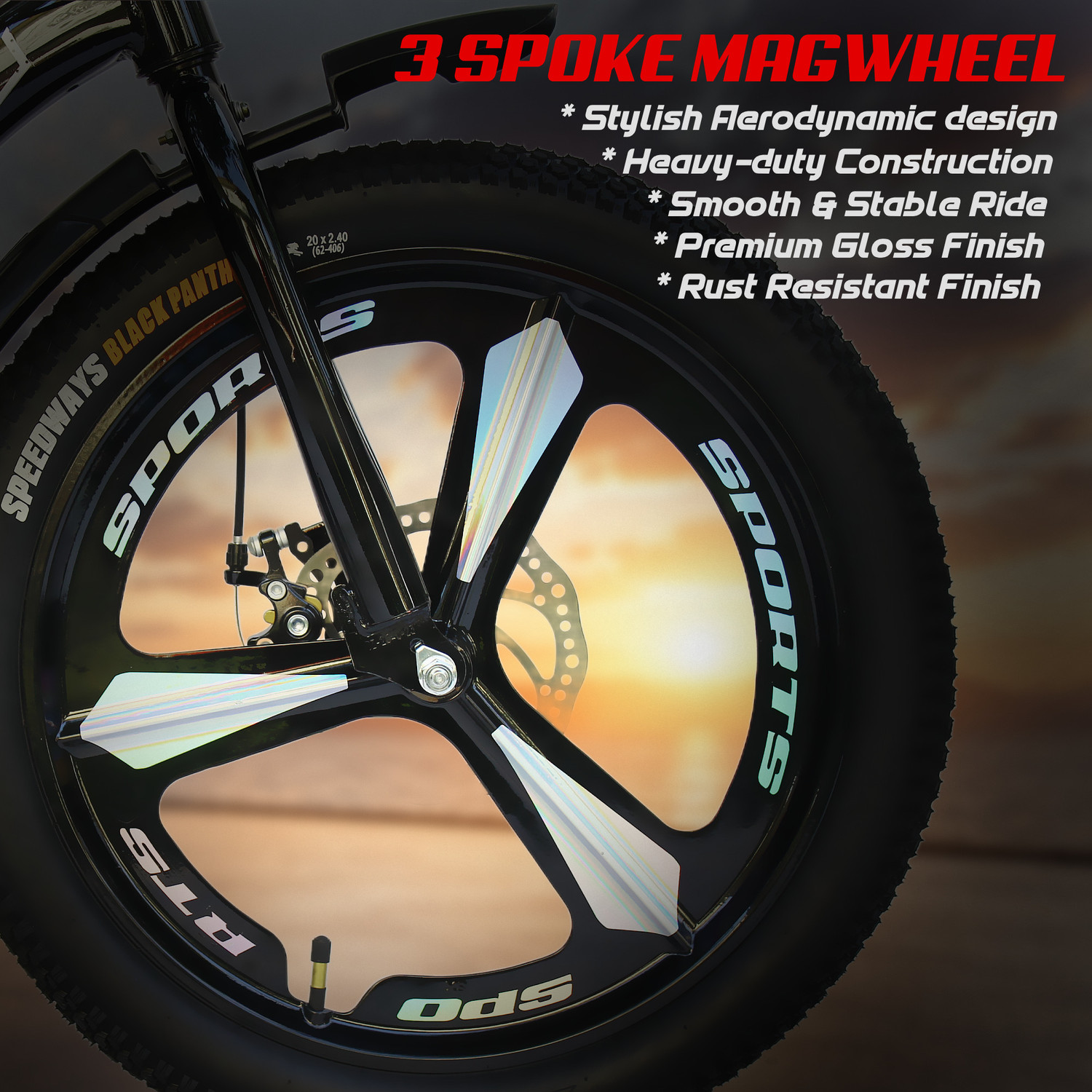 Image of MATELCO URBANO A20 MAGWHEEL 3 SPOKE 20 T (inch) Mountain Cycle