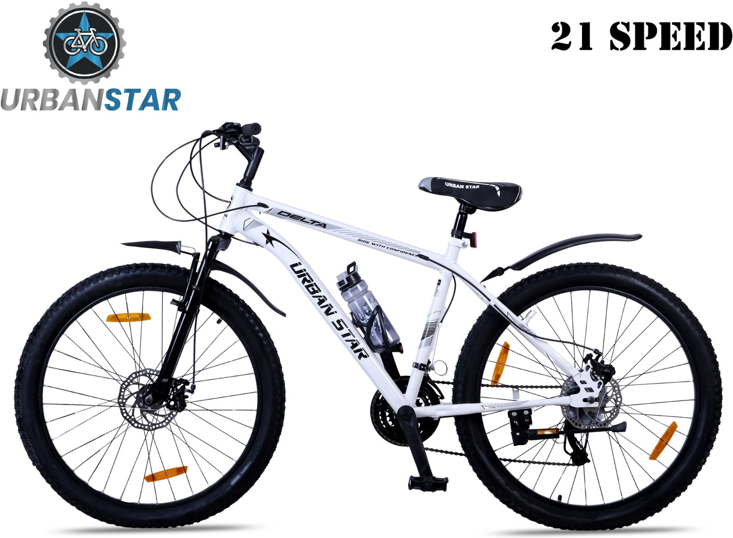 Image of Urban Star DELTA | 21 SPEED | DUAL DISC | FRONT SUSPENSION | SEMI FITTED | FOR 13+ & ADULTS 26 T (inch) Mountain Cycle