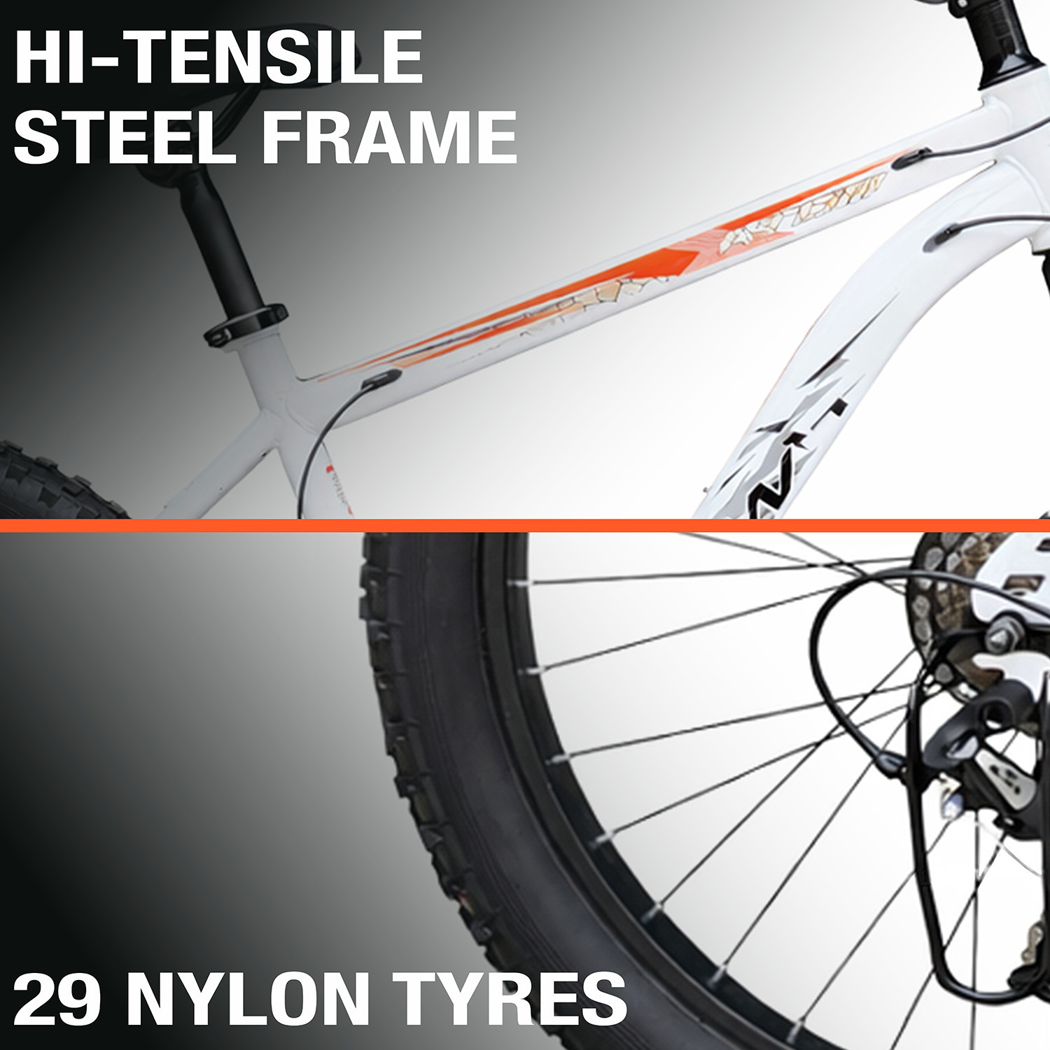 Image of Crow ATOM PRO 7 SPEED | MOUNTAIN BIKE|FRONT SUSPENSION|DUAL DISC 29 T (inch) Mountain Cycle