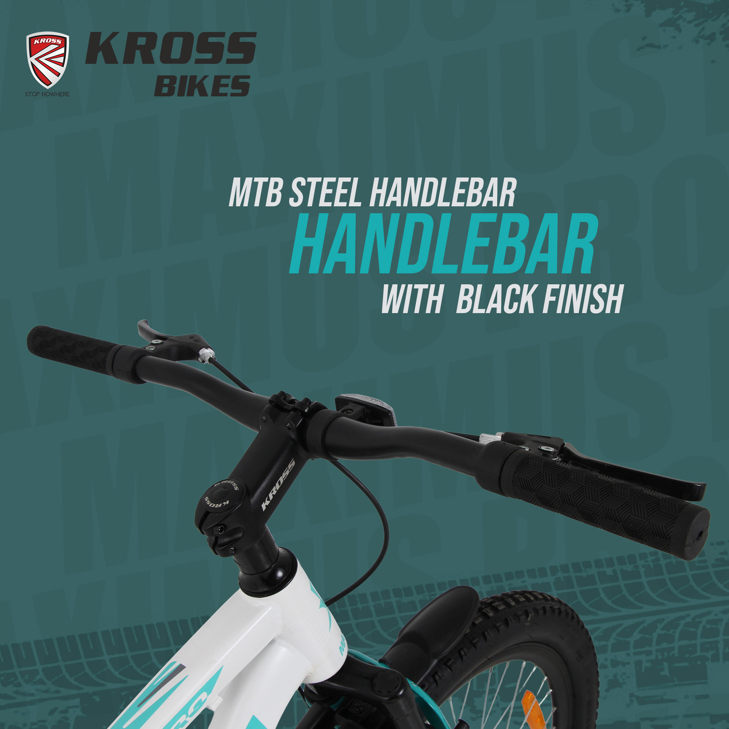 Image of Kross Maximus Pro Mountain Bike - Matte White, Single Speed | Double Disc 24 T (inch) Mountain Cycle