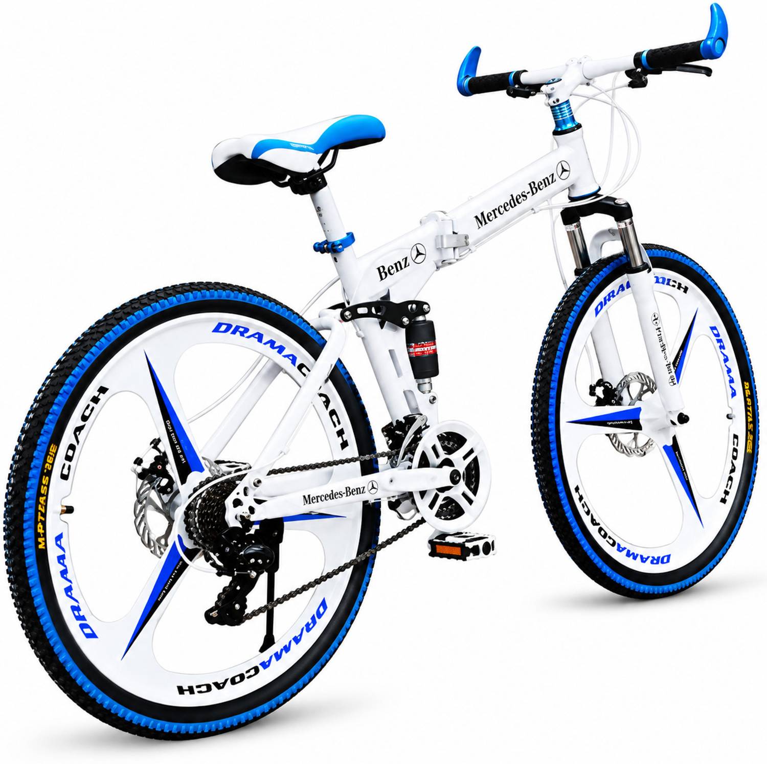QUESEC 3 Spoke Mercedes-Benz Foldable Bicycle 26 Inch - Image 3