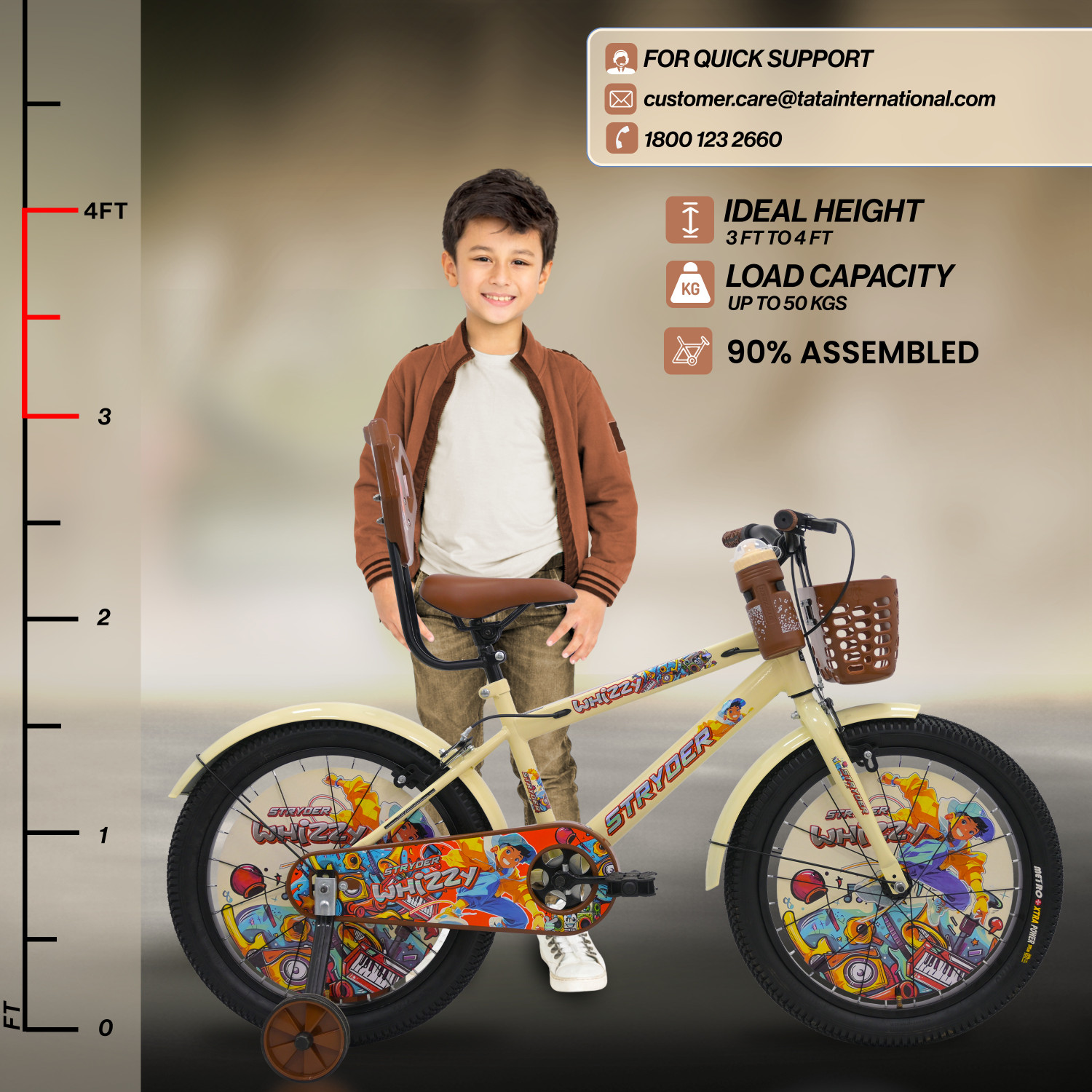 Image of STRYDER Whizzy 20 inch Kids Bicycle | 20 T (inch) BMX Cycle