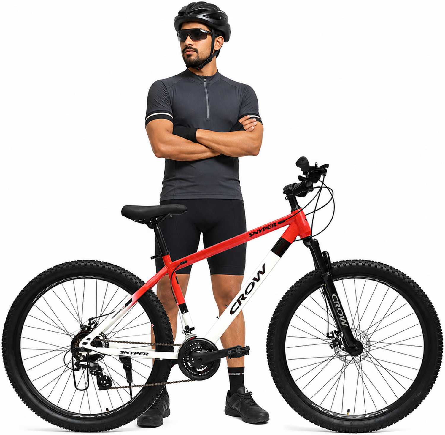 Crow SNYPER 21 SPEED|FRONT SUSPENSION|DUAL DISC BRAKE|shimano gears 29T MTB 29 T (inch) Mountain Cycle