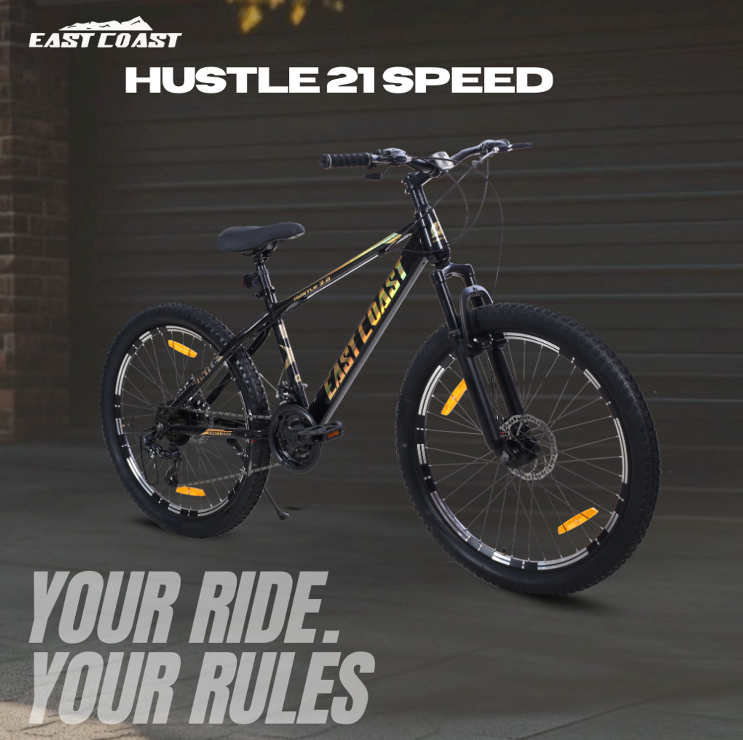 Image of EAST COAST HUSTLE MIB 21 SPEED 26T Mountain Cycle 26 T (inch) Mountain Cycle 26 T (inch) Mountain Cycle