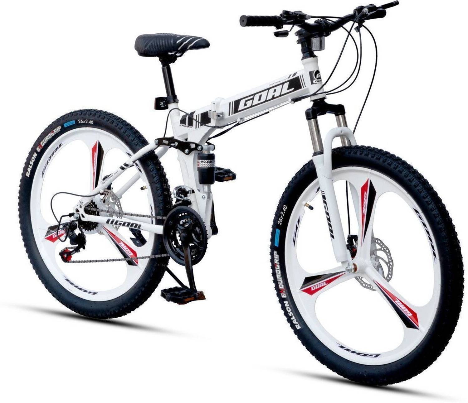 Goal 26T Folding Bike White