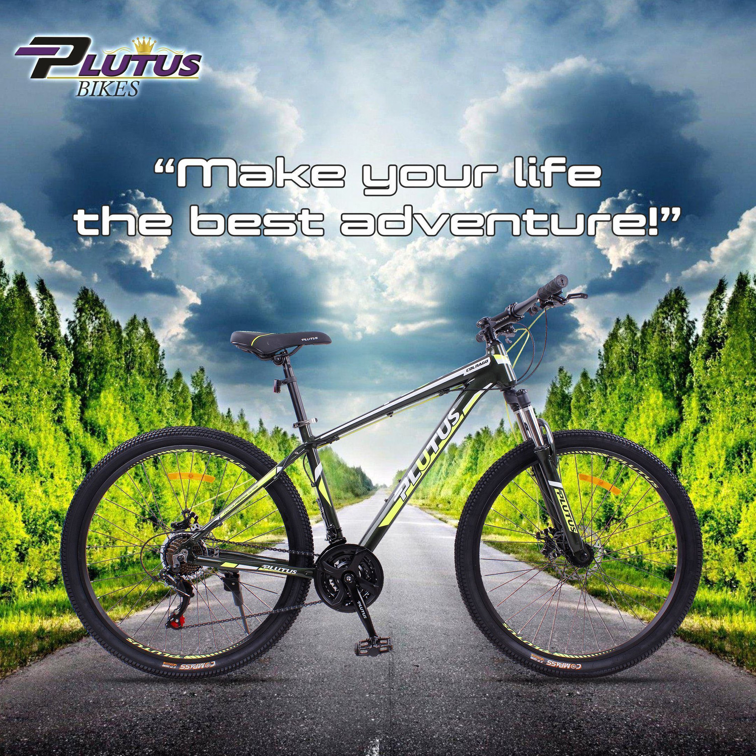 Image of PLUTUS Colnago 21 Speed Shimano Gears with Alloy Frame 27.5 T (inch) Mountain Cycle