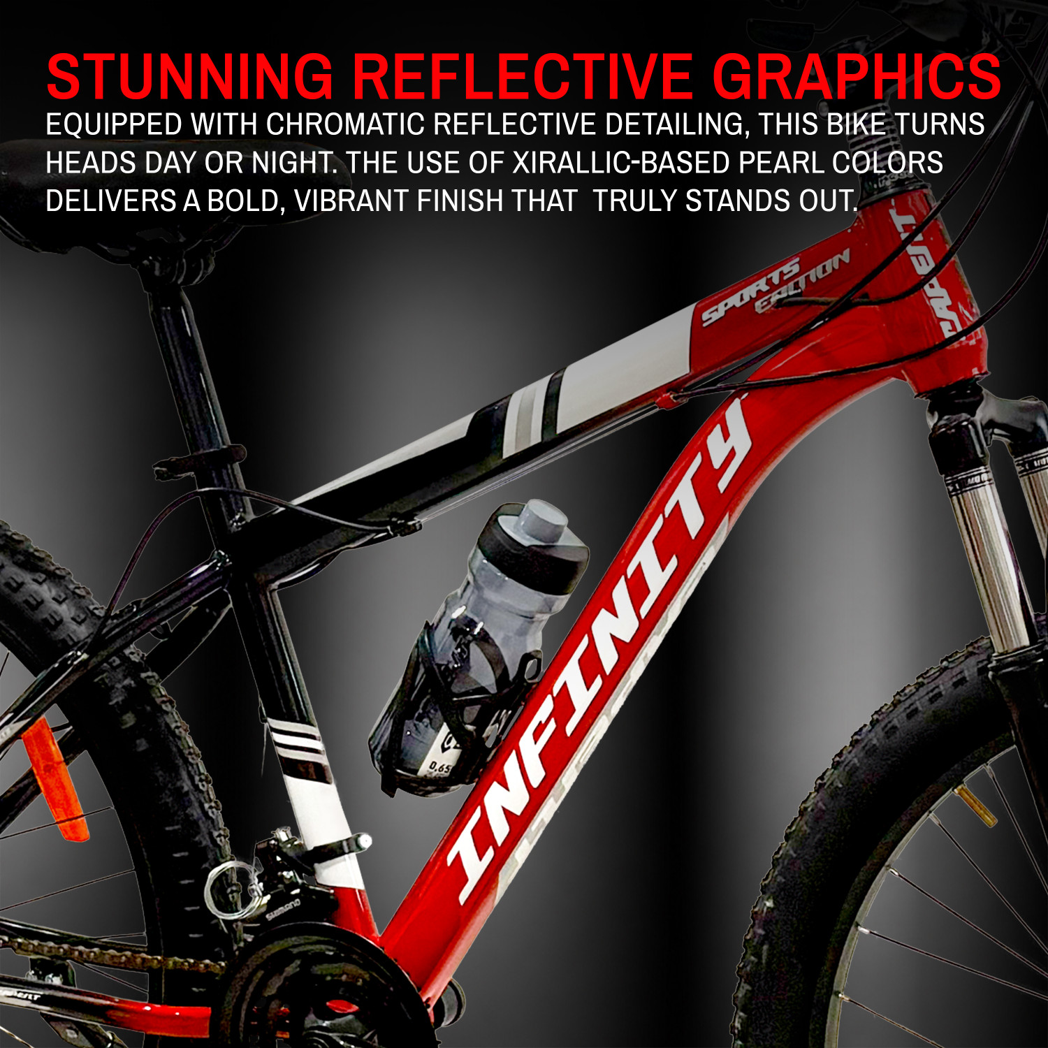 Image of CAPENT INFINITY 21 Speed Geared Mountain /MTB Cycle for Boys /Men 26 T (inch) Mountain Cycle